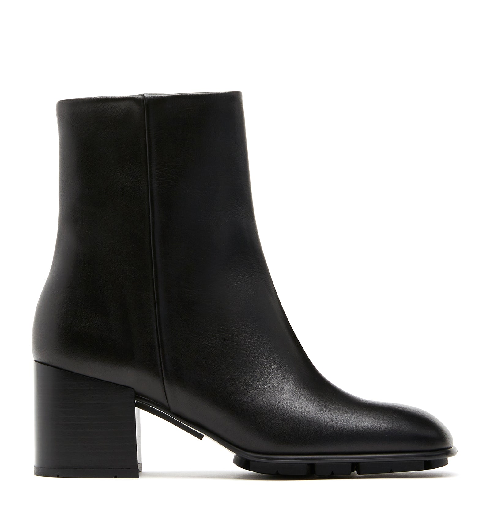 PRYSILA LEATHER HEELED BOOTIE — Item 1 of 5