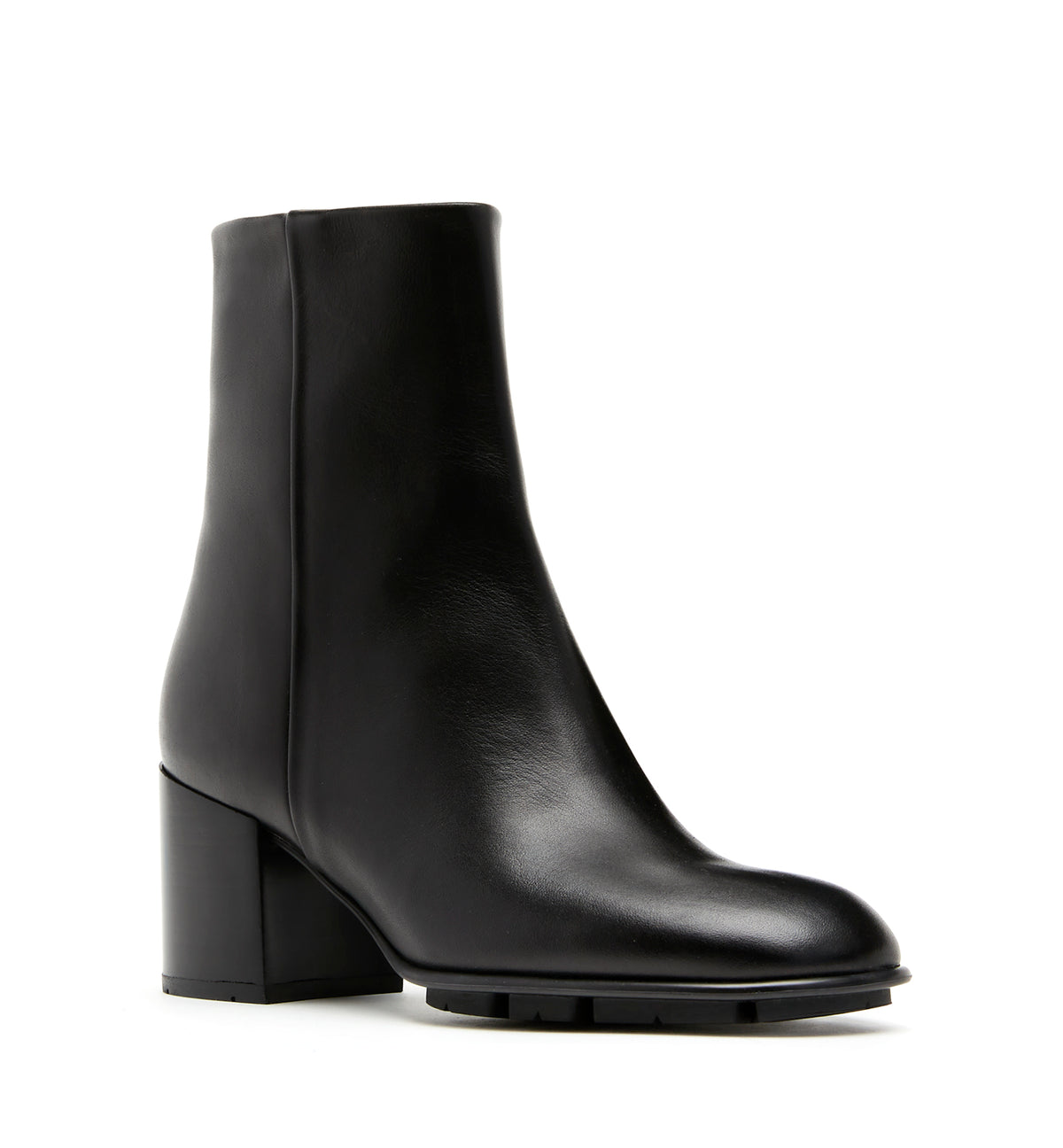 PRYSILA LEATHER HEELED BOOTIE — Item 2 of 5