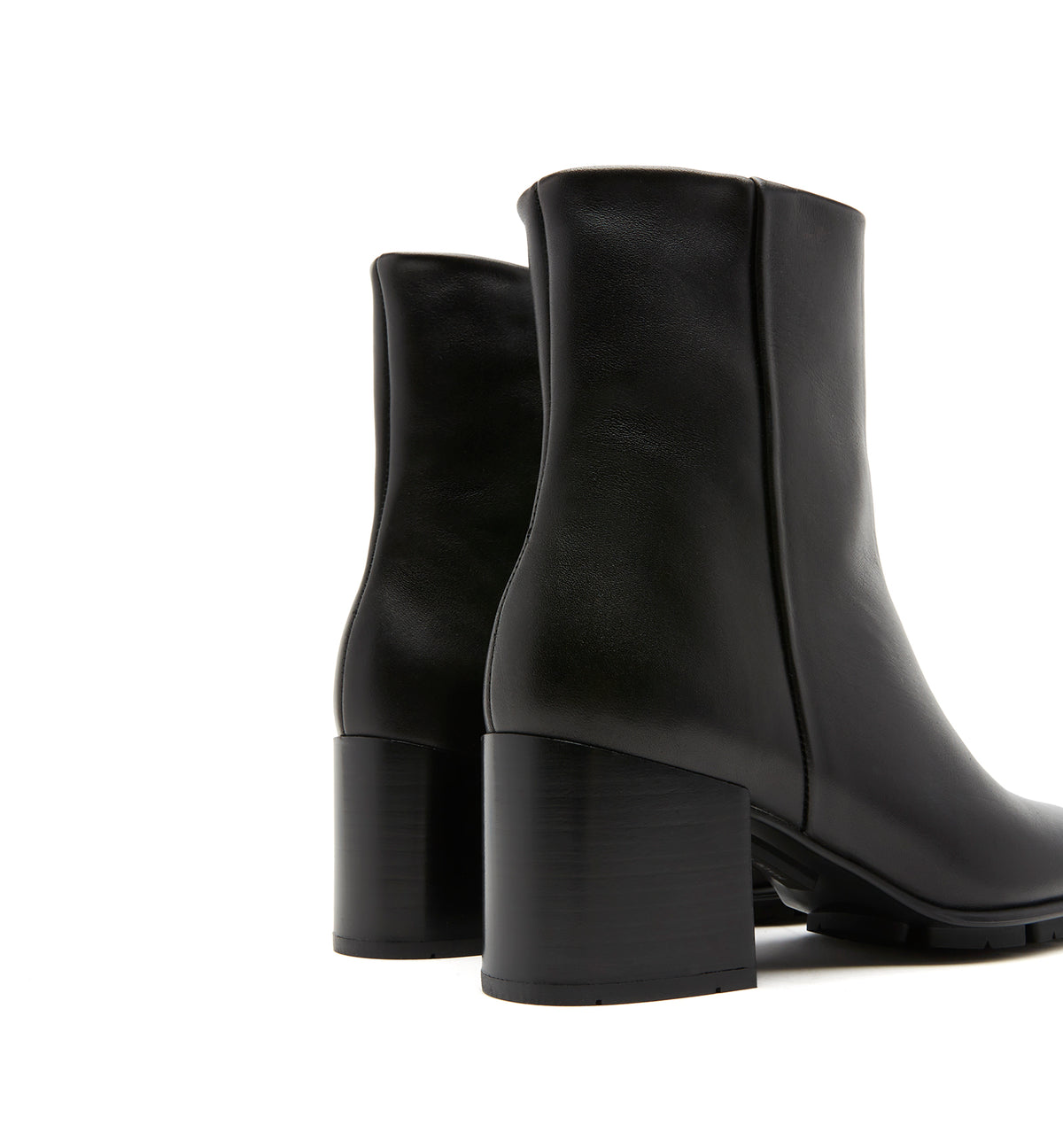PRYSILA LEATHER HEELED BOOTIE — Item 4 of 5