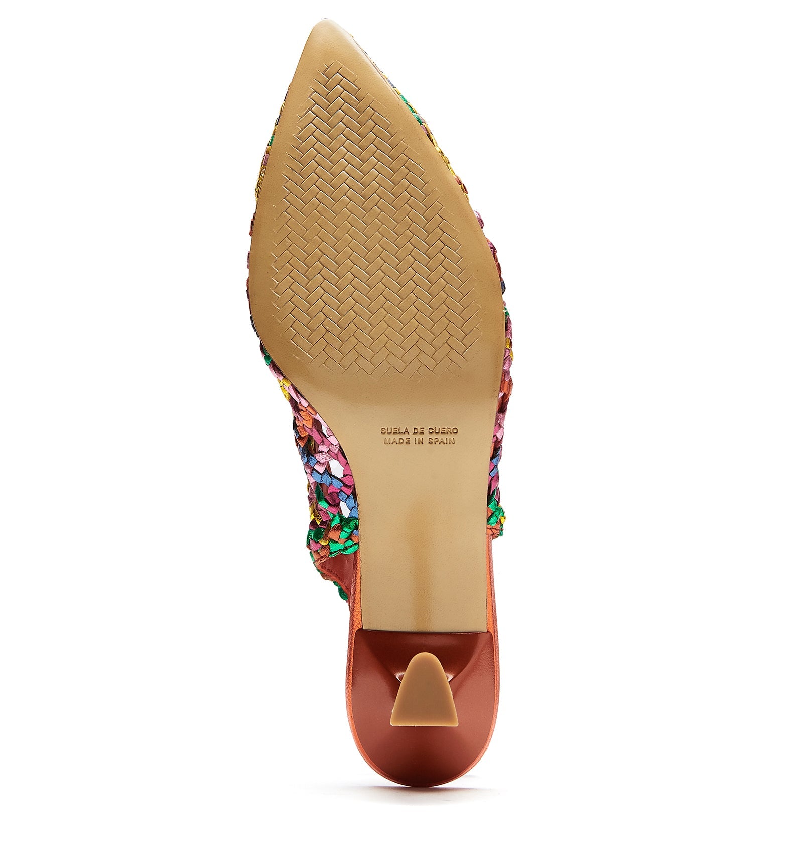 PUMP SLINGBACK WOVEN LEATHER PUMP - La Canadienne