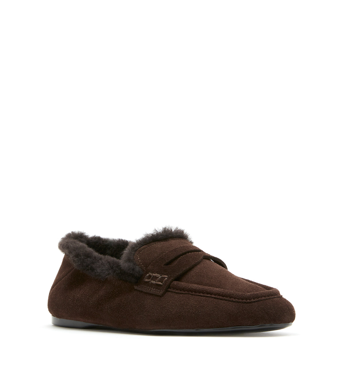 RAVAN SHEARLING LINED SUEDE LOAFER