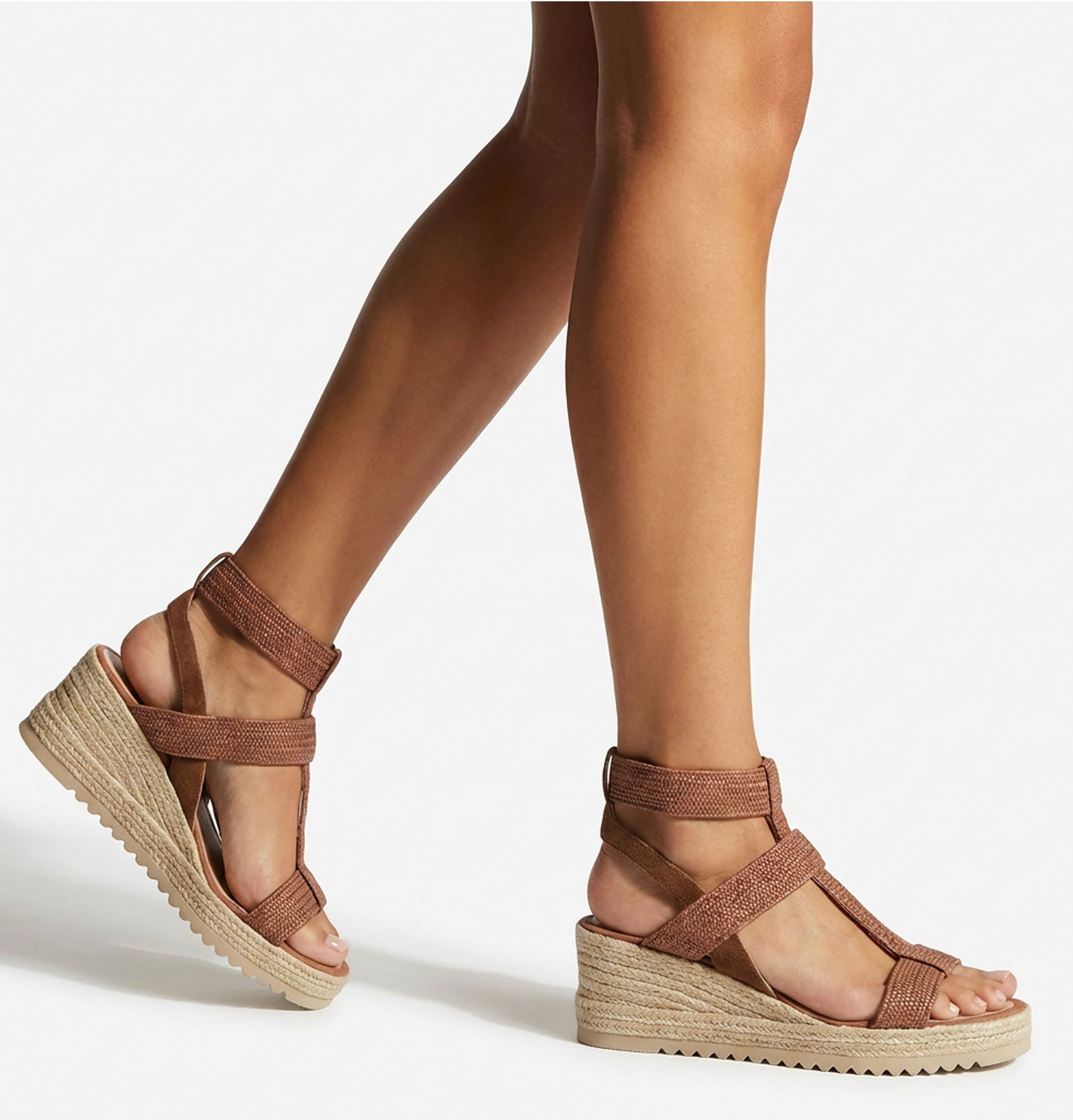 RAY RAFFIA WEDGE SANDAL