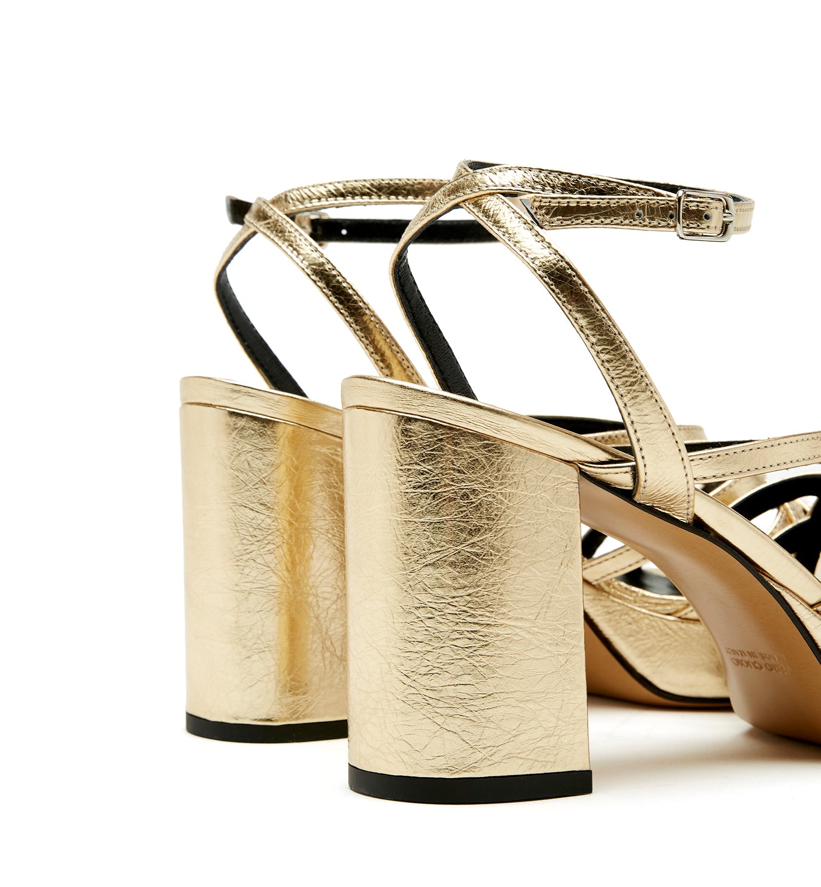 RECALL CRINKLE LEATHER PLATFORM SANDAL - La Canadienne
