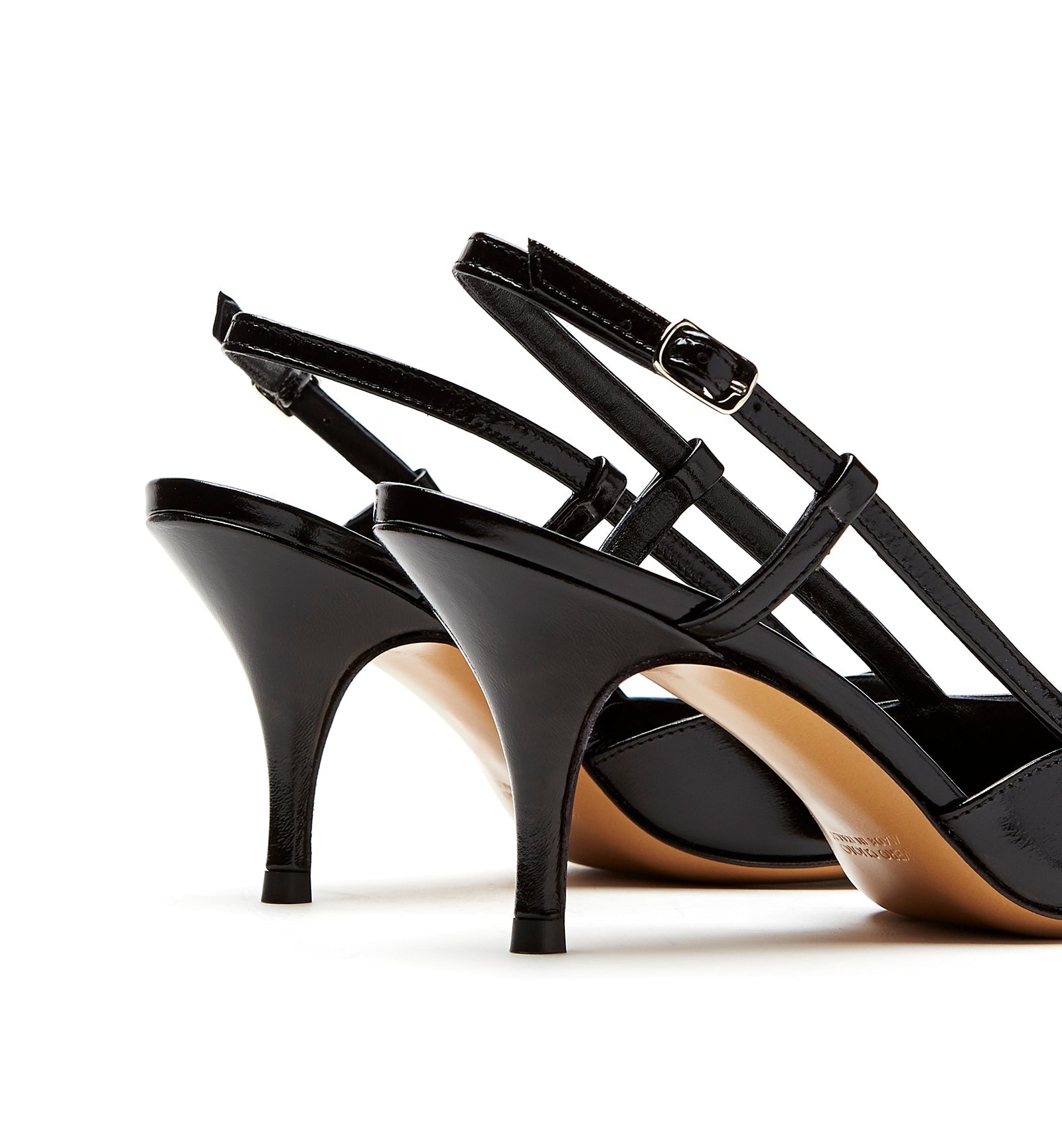 RECRUIT SLINGBACK CRINKLE LEATHER PUMP - La Canadienne