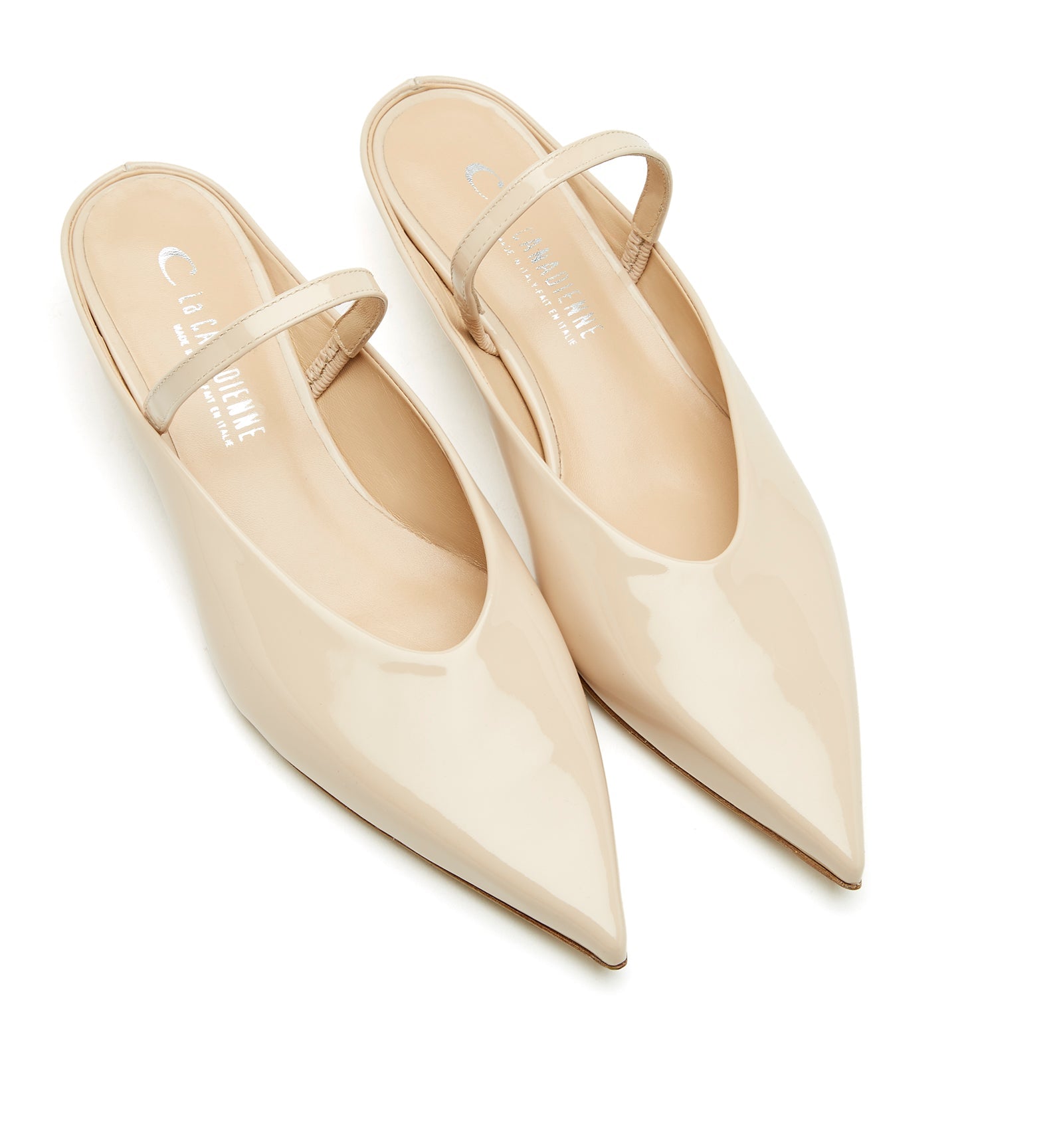 REDEEM SLINGBACK PATENT LEATHER MULE - La Canadienne