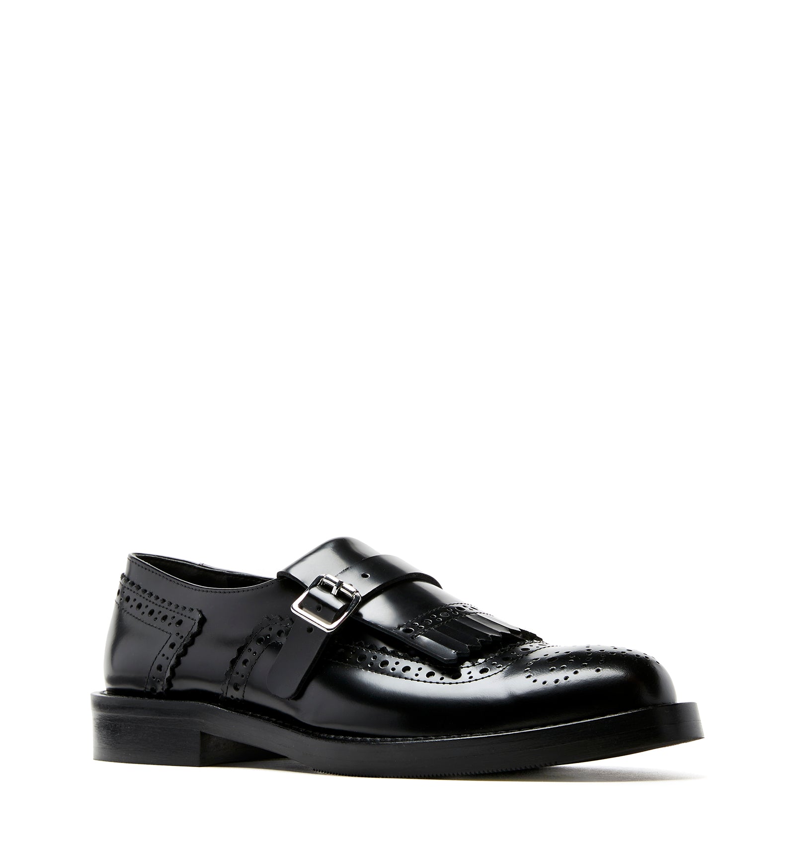 RHEA SHINE LEATHER BROGUE LOAFER