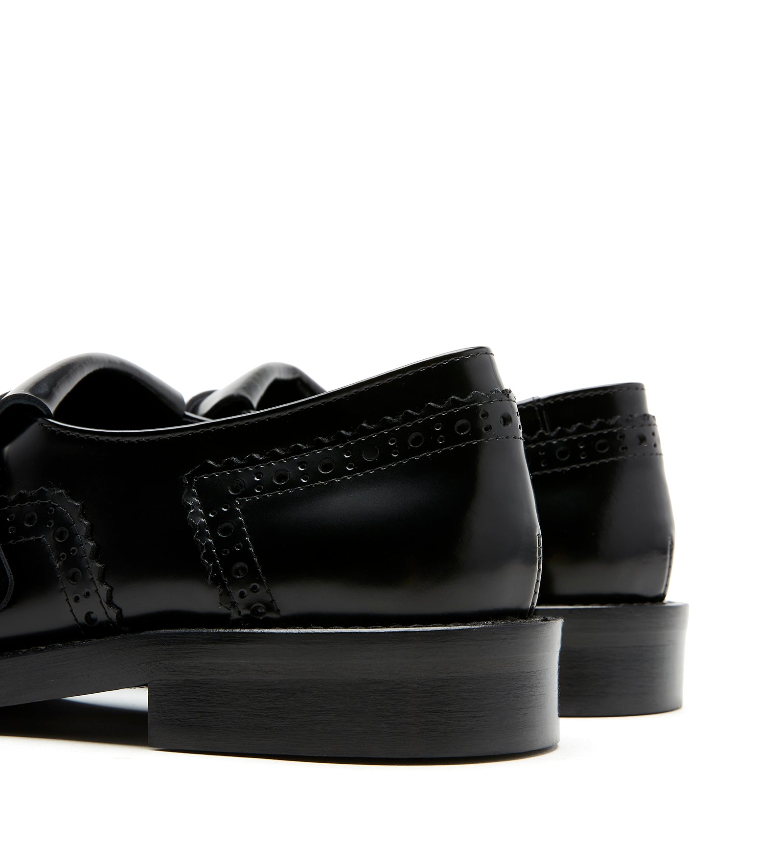 RHEA SHINE LEATHER BROGUE LOAFER
