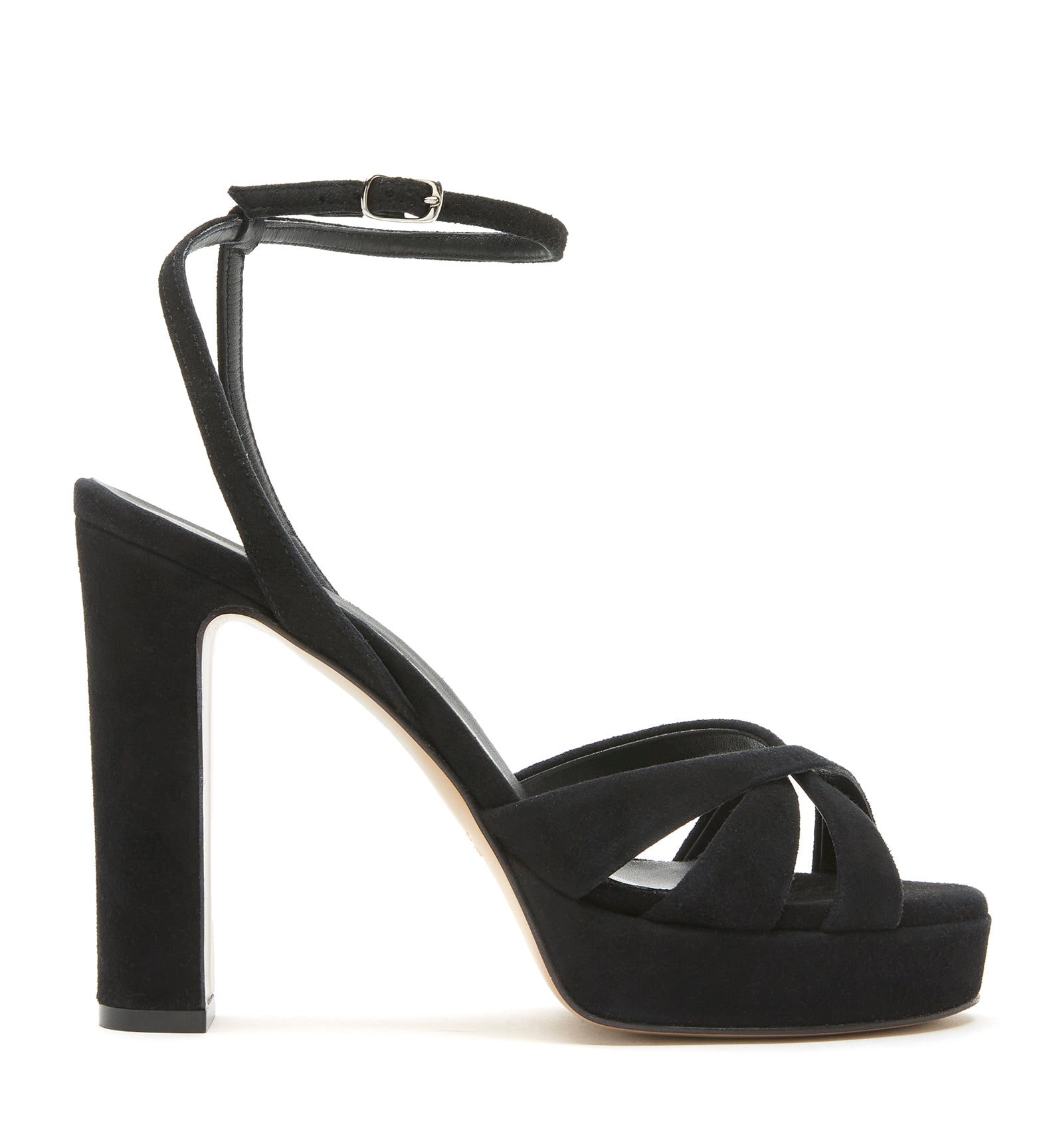 ROMINA HEELED SUEDE SANDAL
