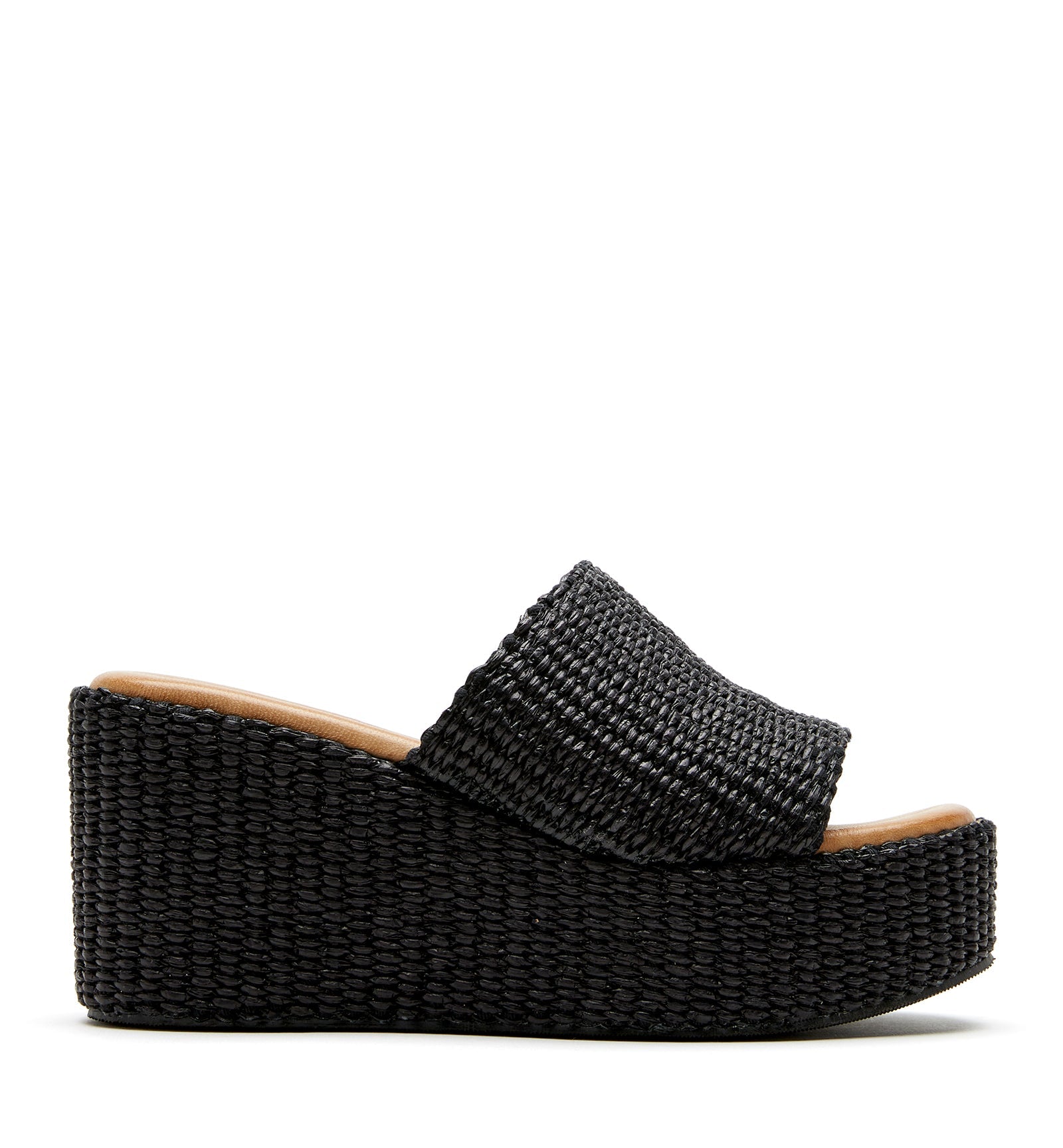 SAMI RAFFIA WEDGE SANDAL - La Canadienne