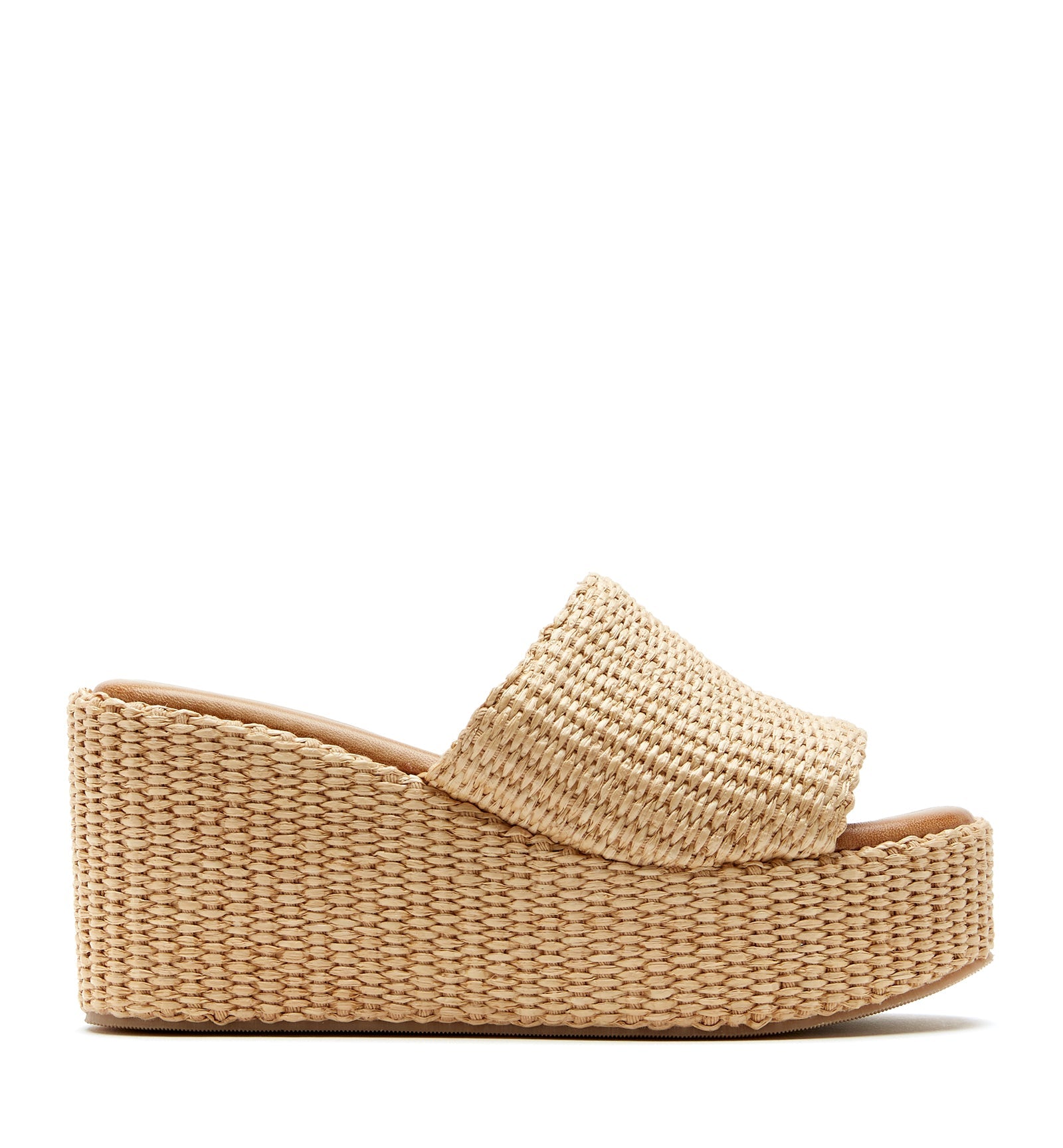 SAMI RAFFIA WEDGE SANDAL - La Canadienne
