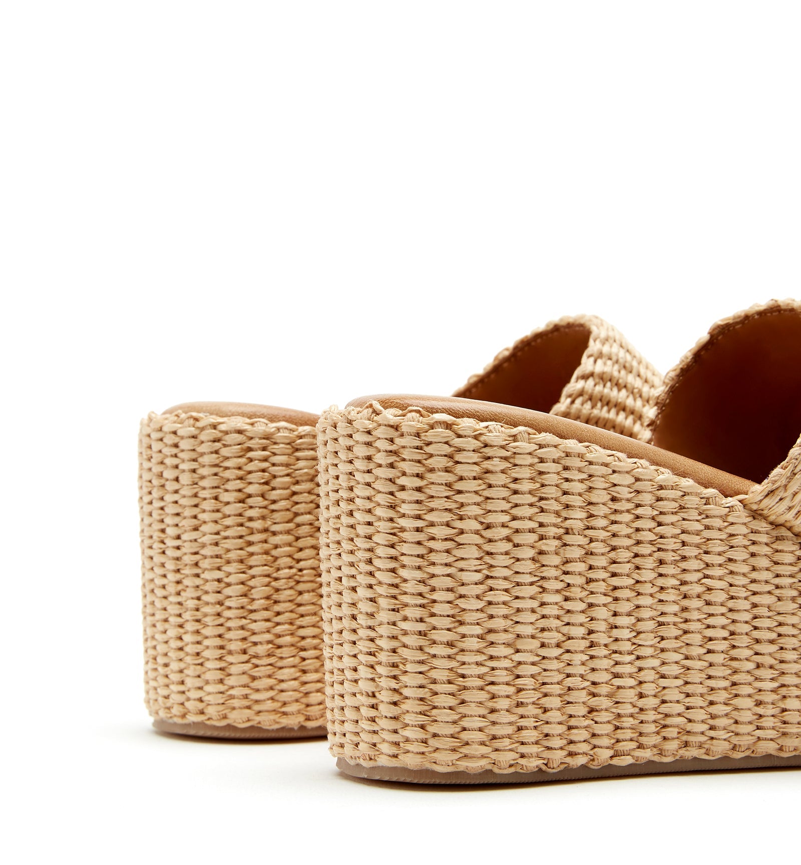 SAMI RAFFIA WEDGE SANDAL - La Canadienne