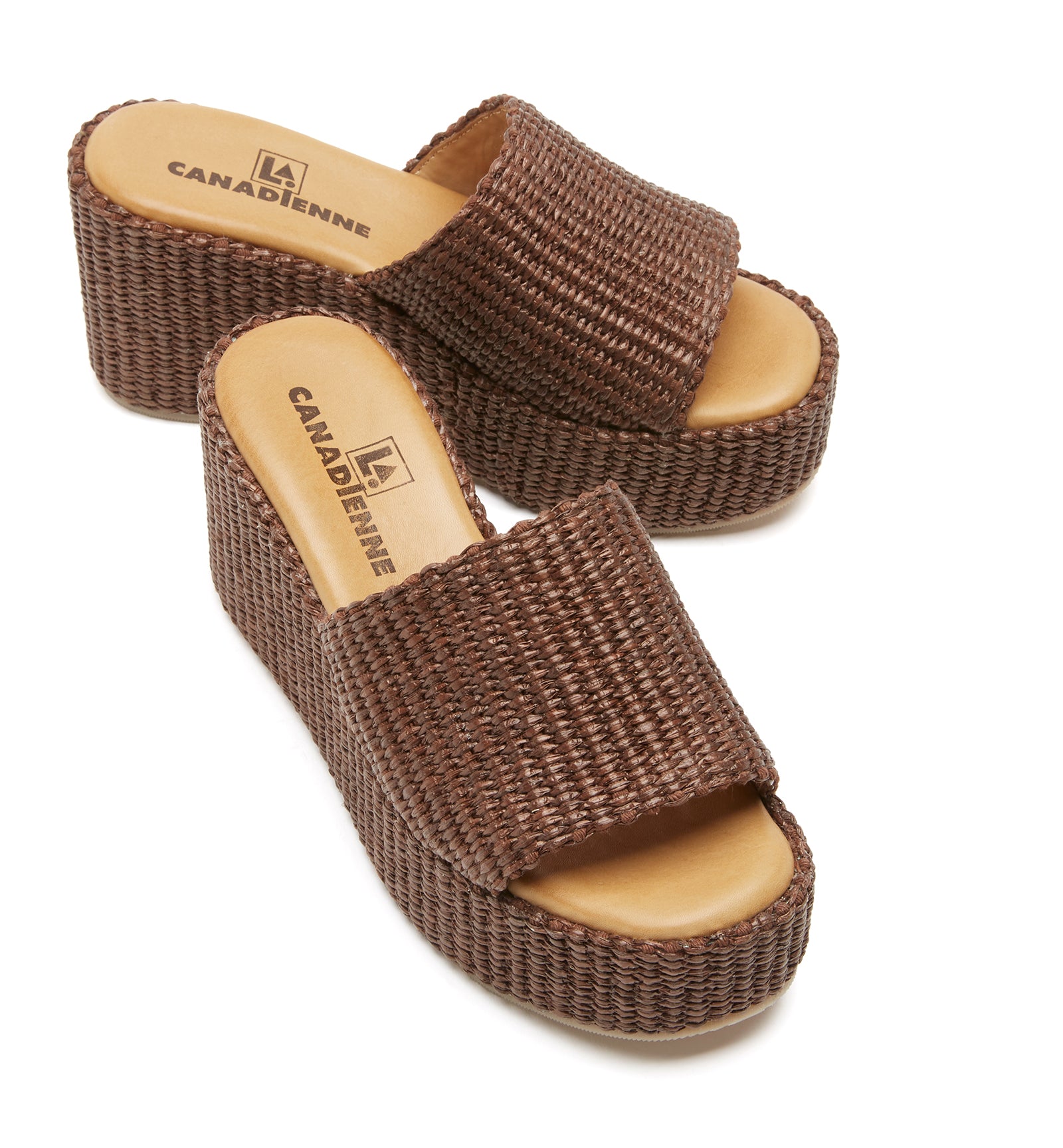 SAMI RAFFIA WEDGE SANDAL