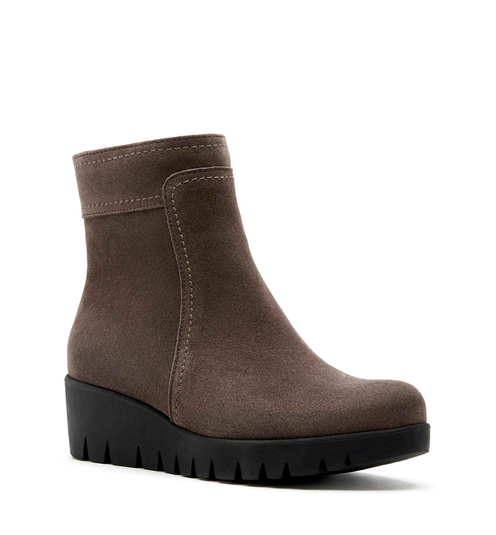 TOKEN SUEDE WEDGE BOOTIE - La Canadienne