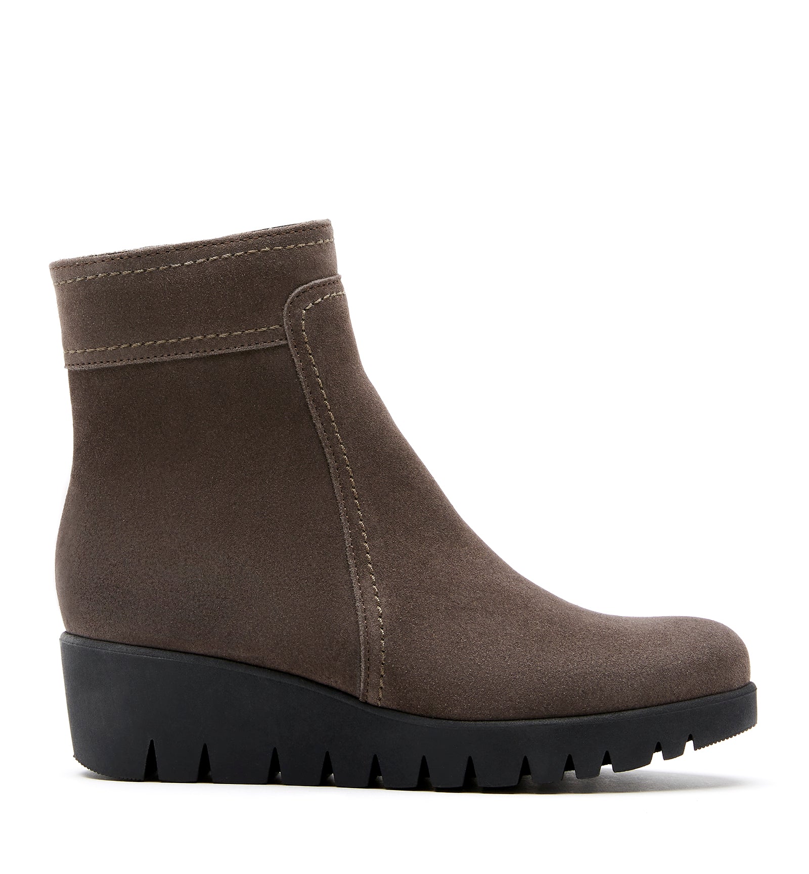 TOKEN SUEDE WEDGE BOOTIE - La Canadienne
