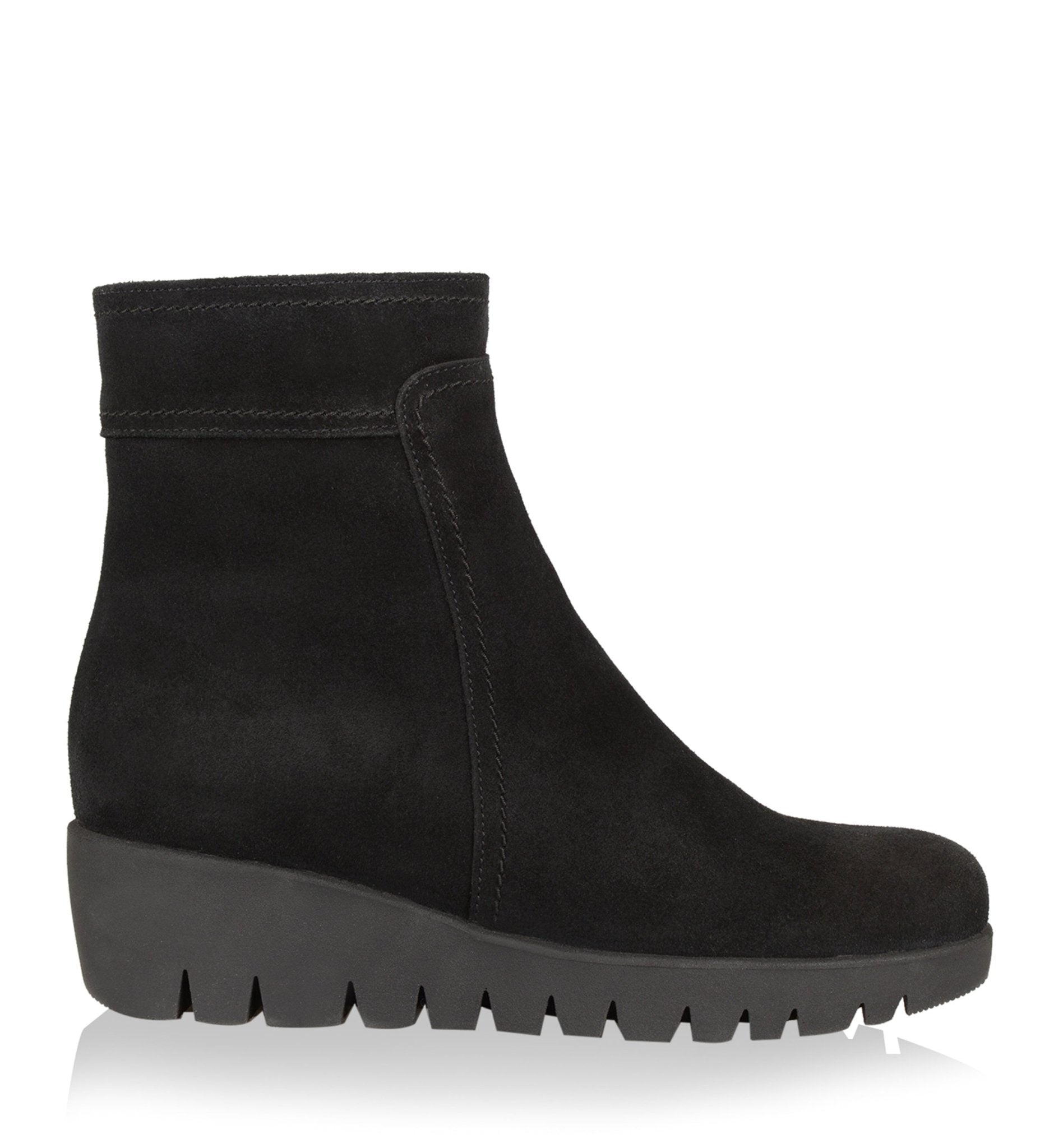 TOKEN SUEDE WEDGE BOOTIE - La Canadienne