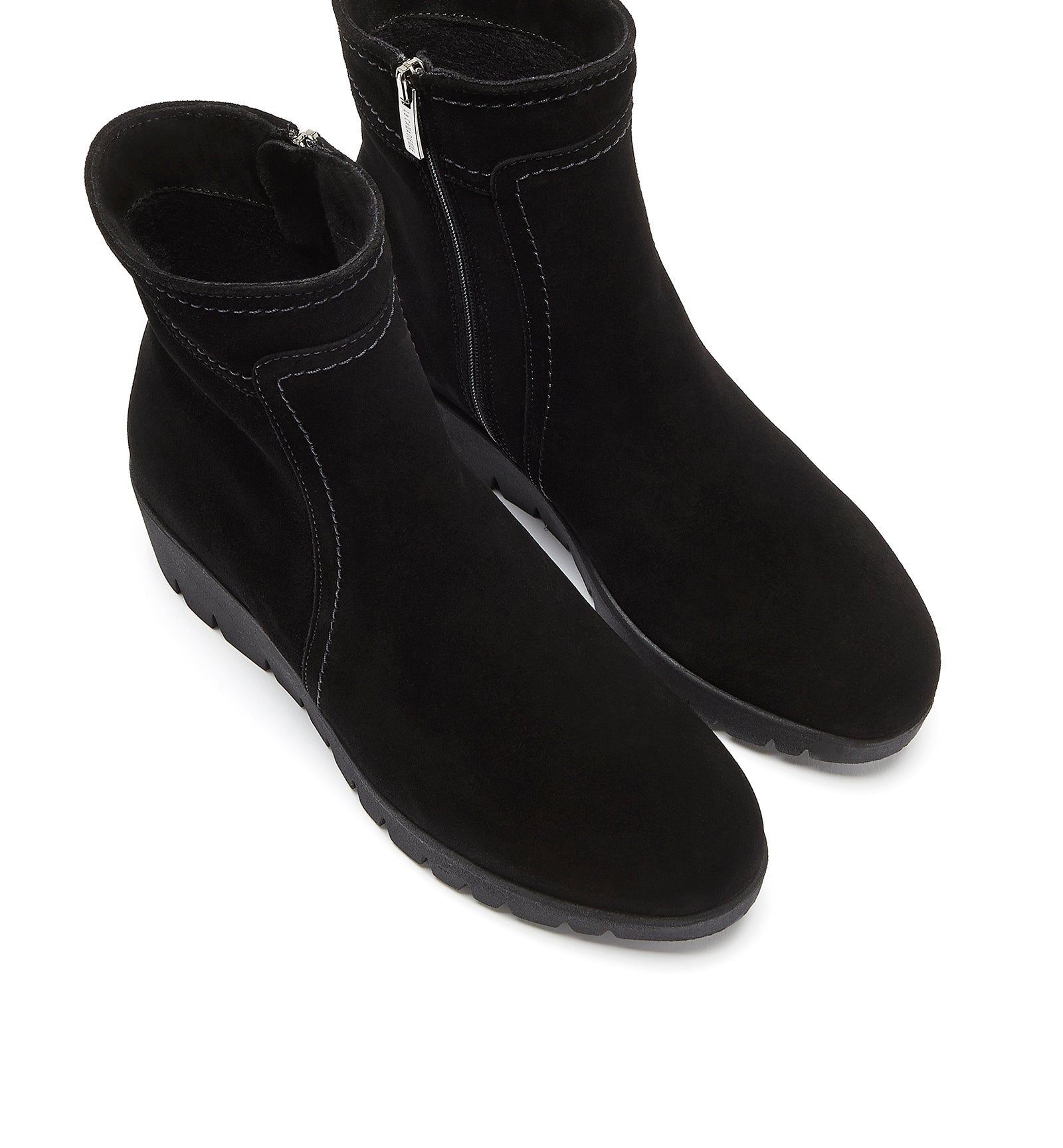 TOKEN SUEDE WEDGE BOOTIE - La Canadienne