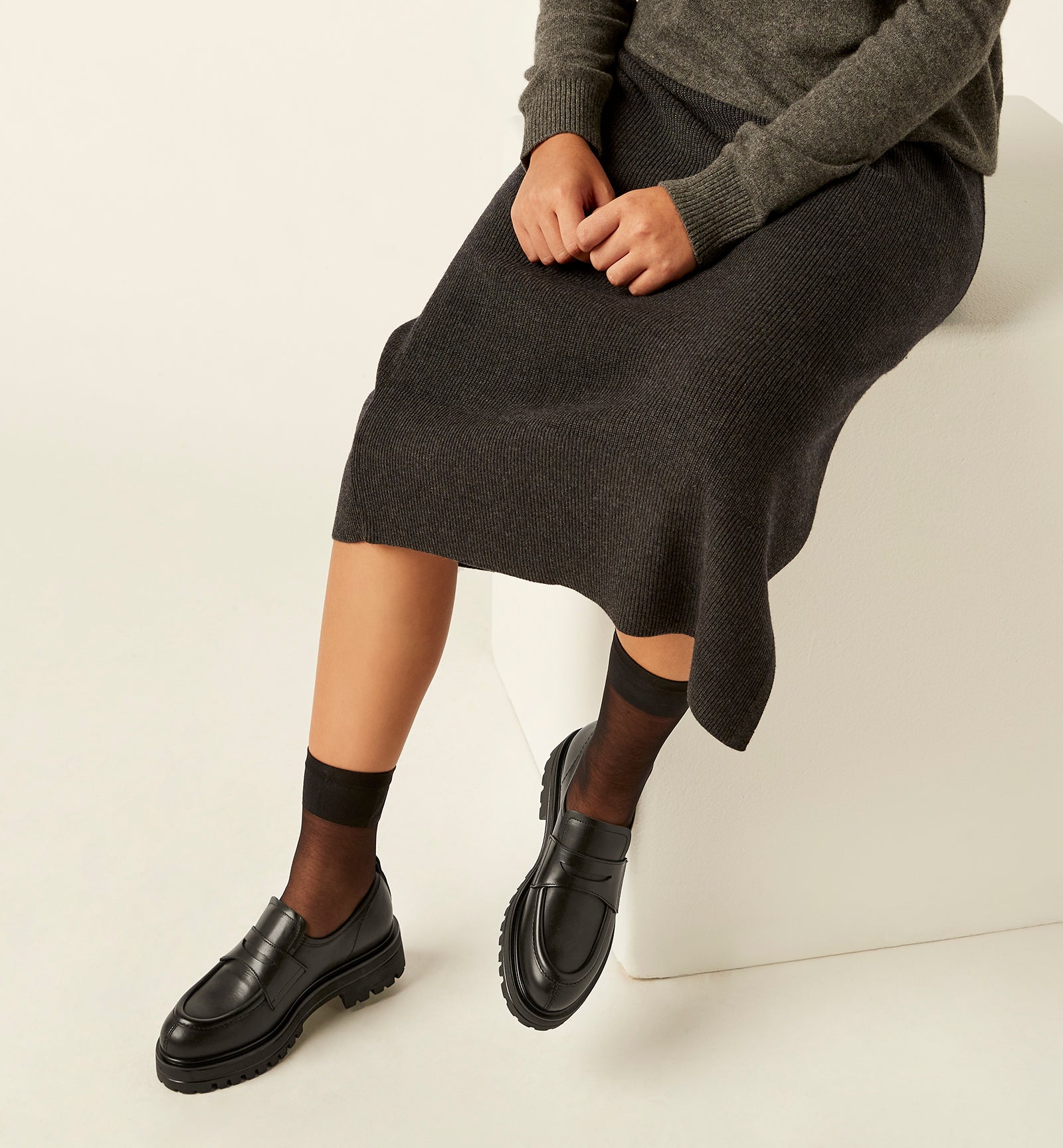 TRAY LEATHER LOAFER - La Canadienne