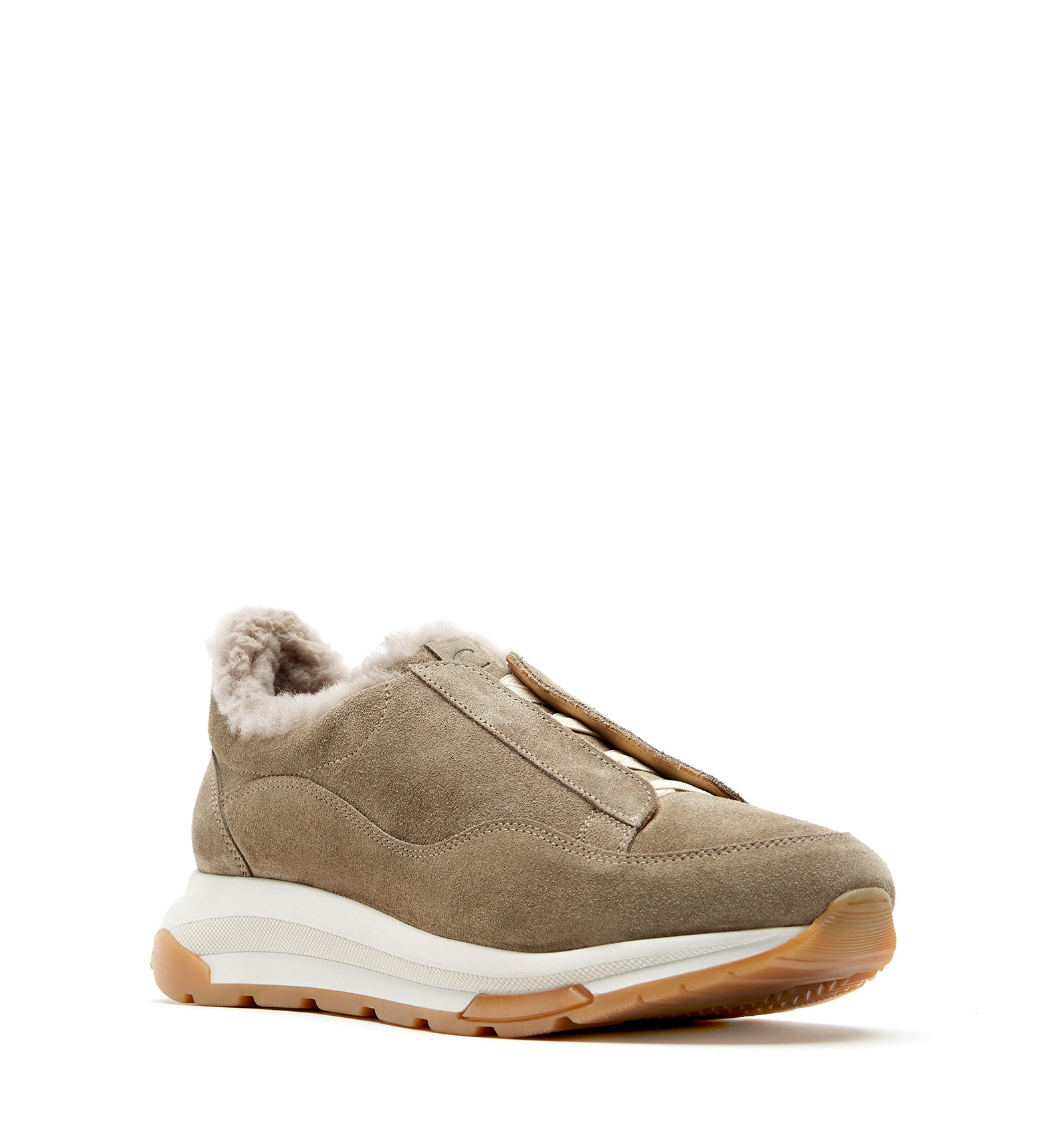 VADA SHEARLING LINED SUEDE SNEAKER