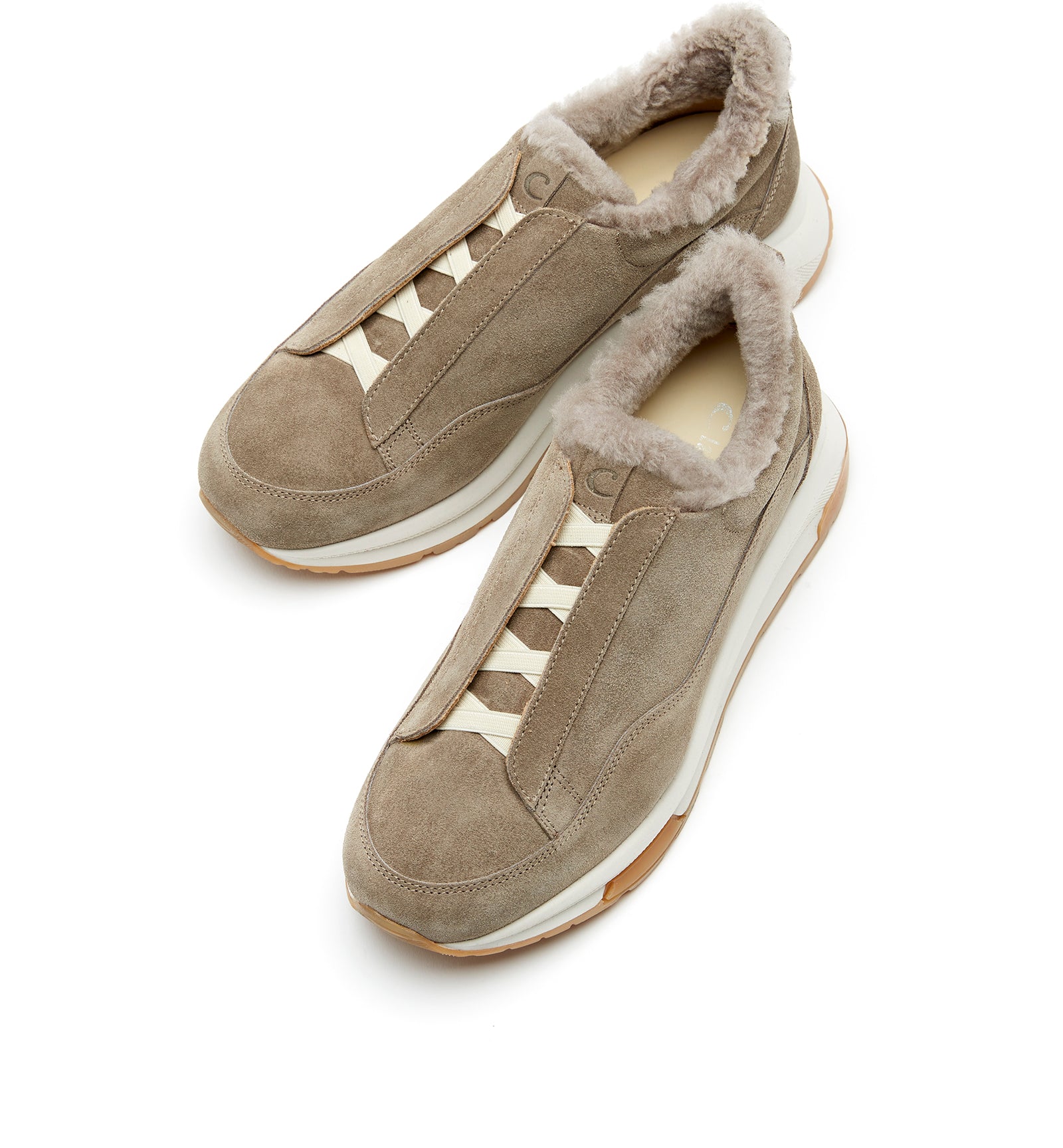 VADA SHEARLING LINED SUEDE SNEAKER