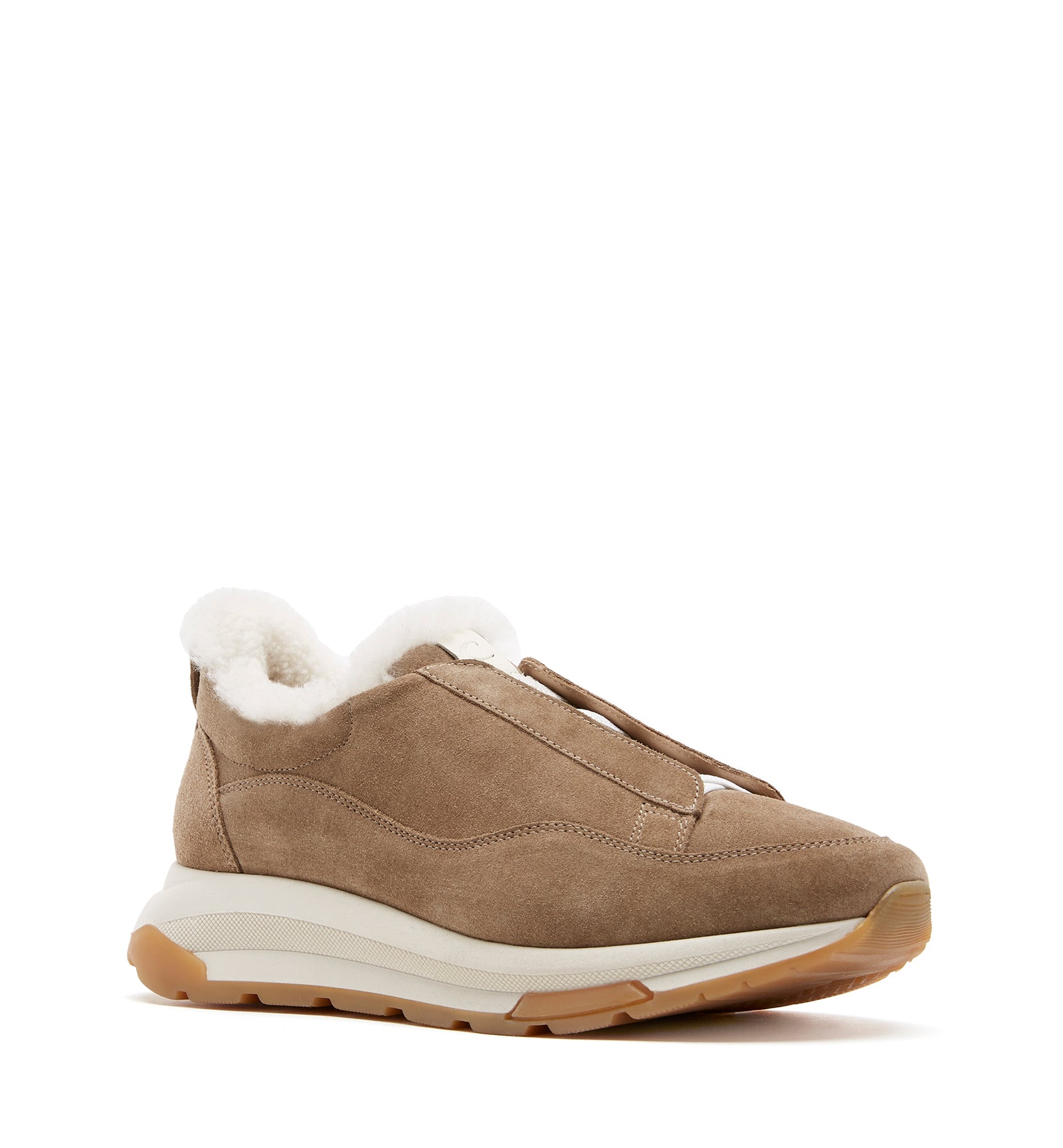 VADA SHEARLING LINED SUEDE SNEAKER