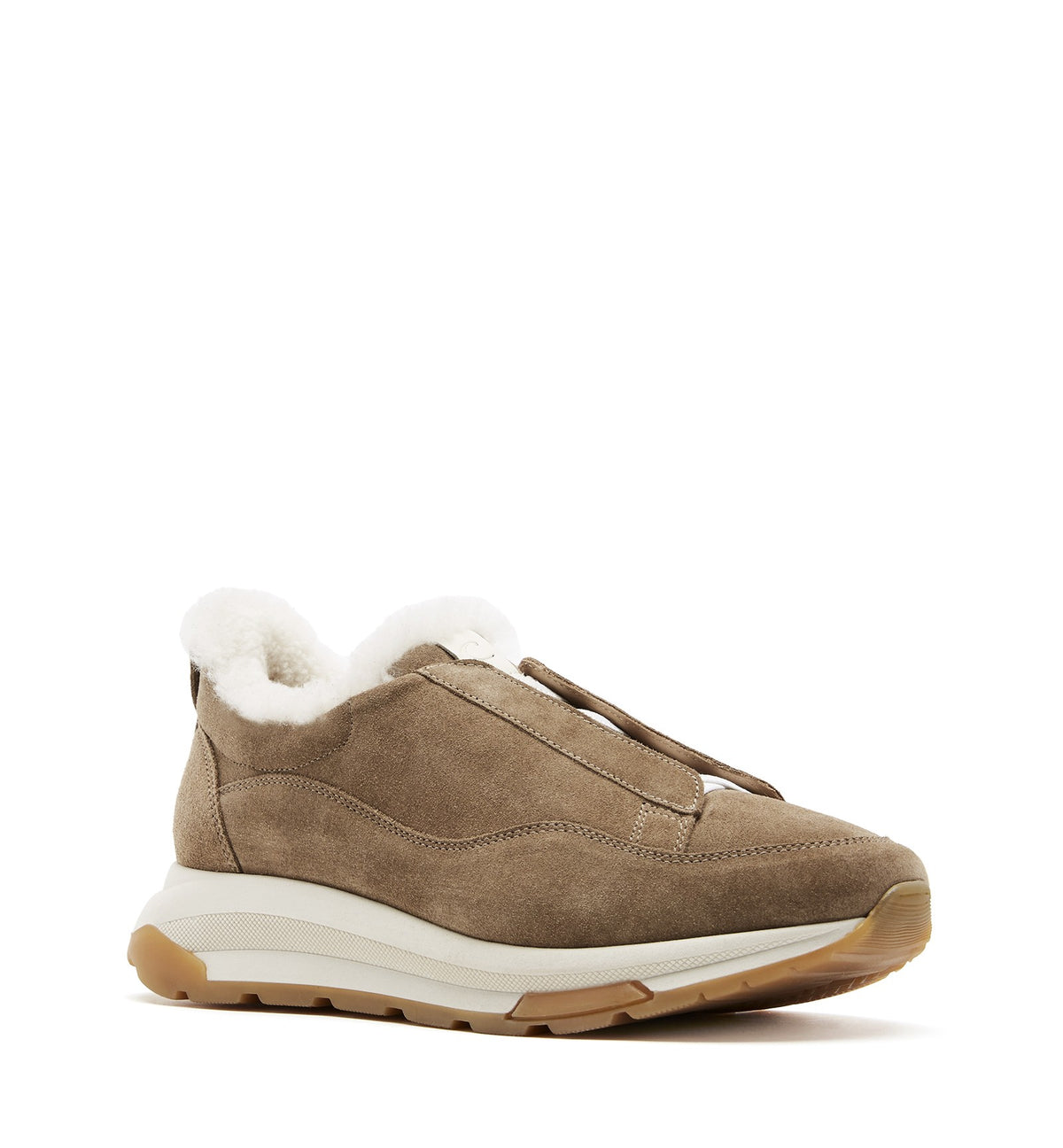 VADA SHEARLING LINED SUEDE SNEAKER - La Canadienne