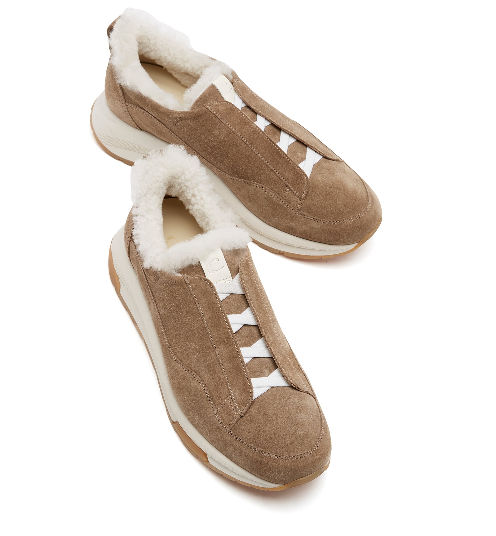 VADA SHEARLING LINED SUEDE SNEAKER