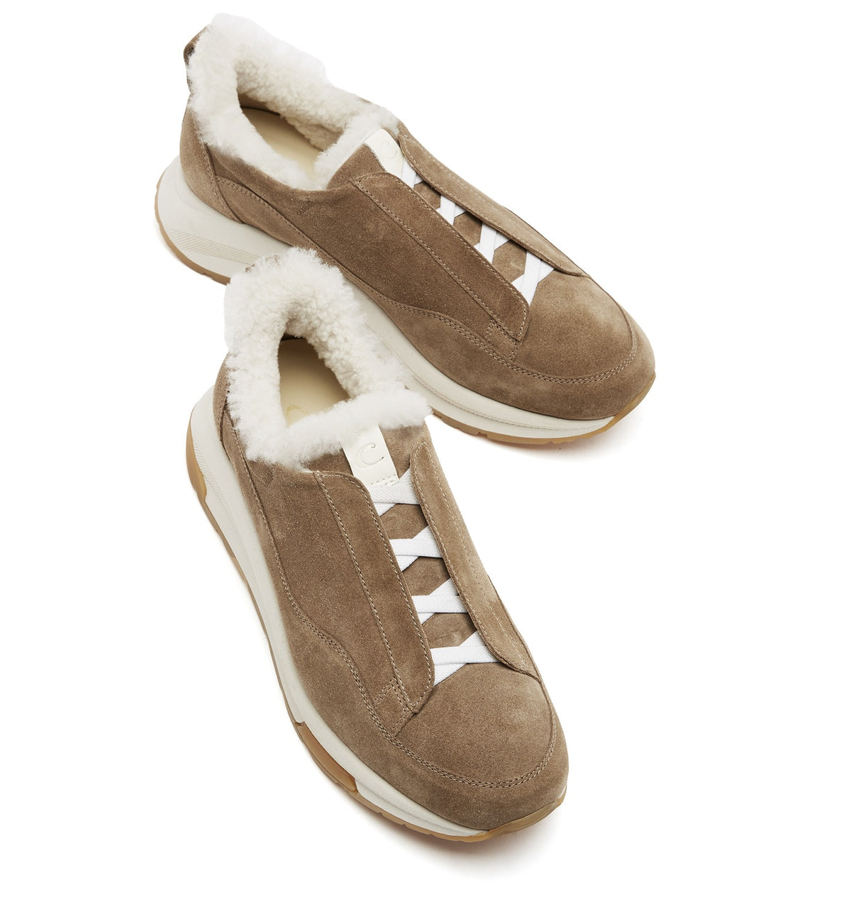 VADA SHEARLING LINED SUEDE SNEAKER - La Canadienne