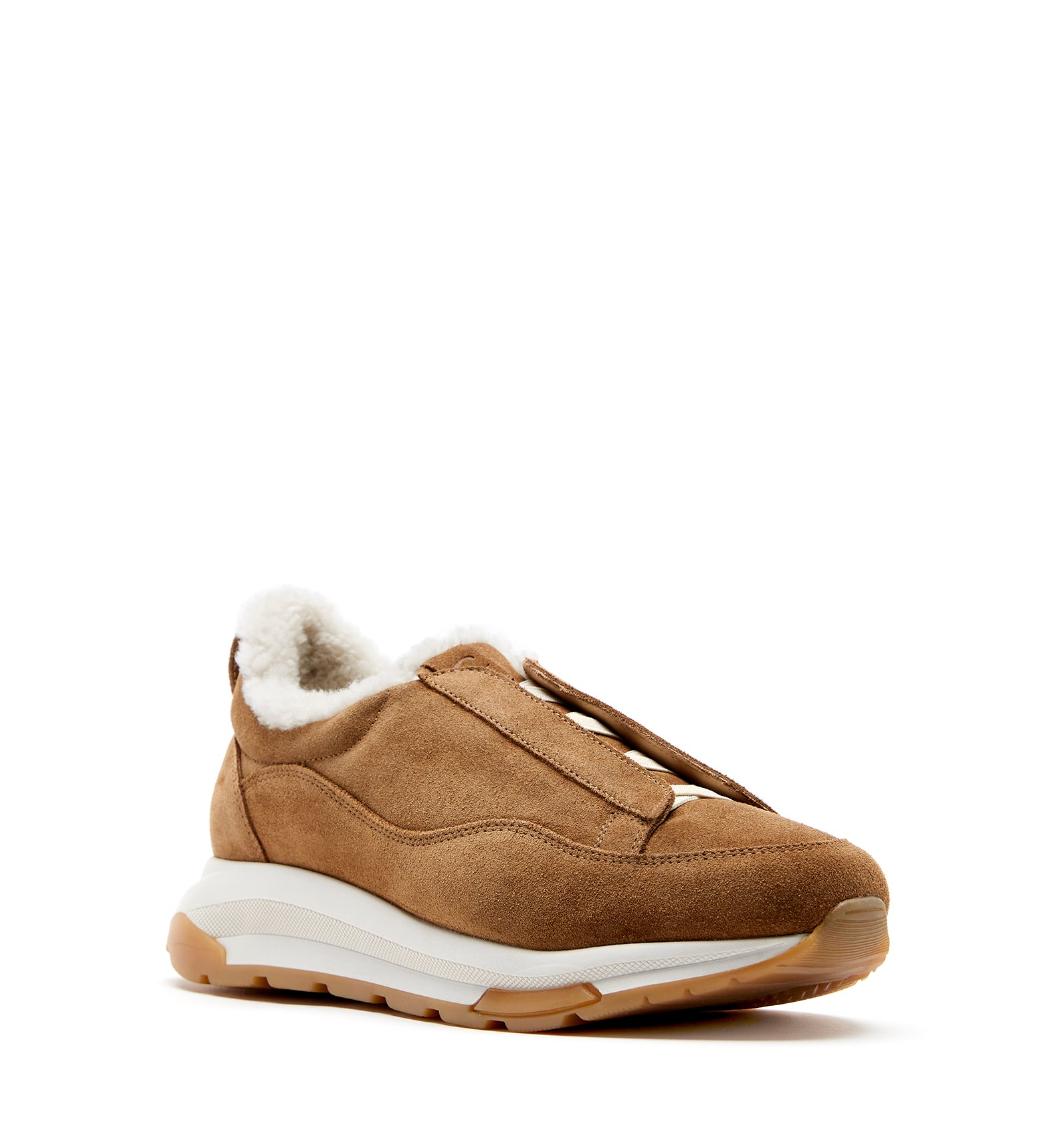 VADA SHEARLING LINED SUEDE SNEAKER