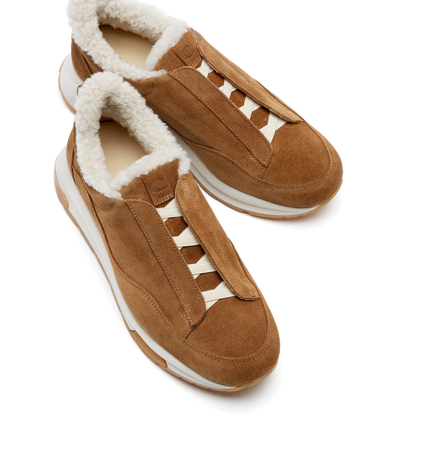VADA SHEARLING LINED SUEDE SNEAKER