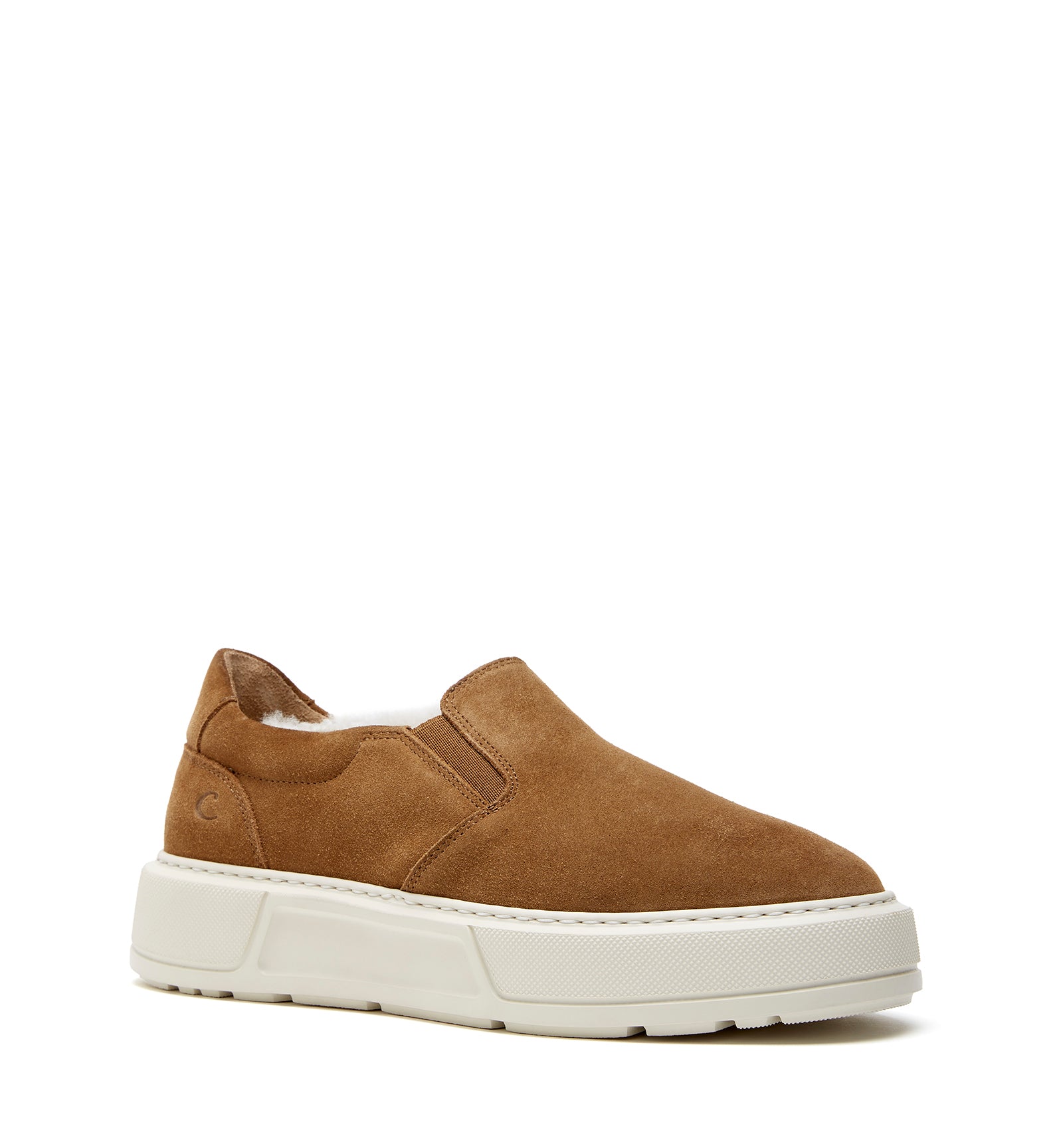VALERIE SHEARLING-LINED SUEDE SNEAKER