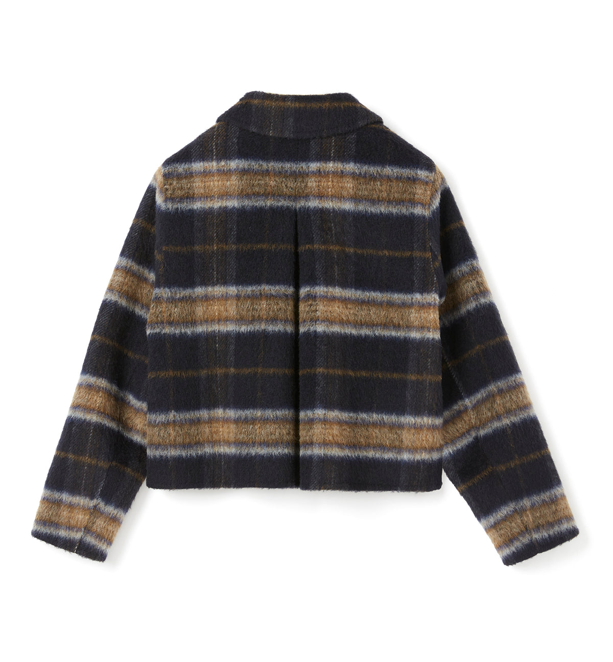 ZAHERA SHORT PLAID WOOL BLEND COAT — Item 3 of 7
