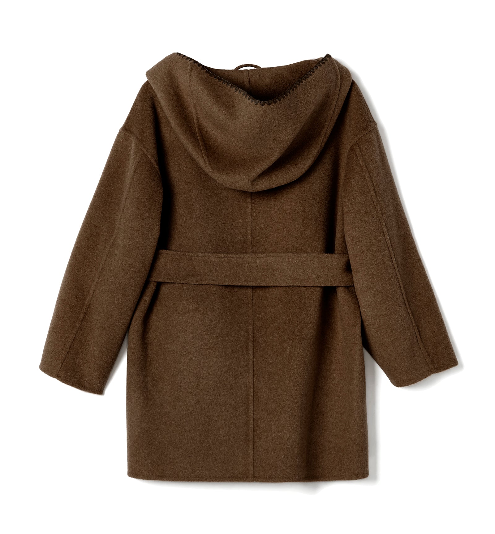 ZANDER MANTEAU CROISÉ COURT EN LAINE MÉLANGÉE