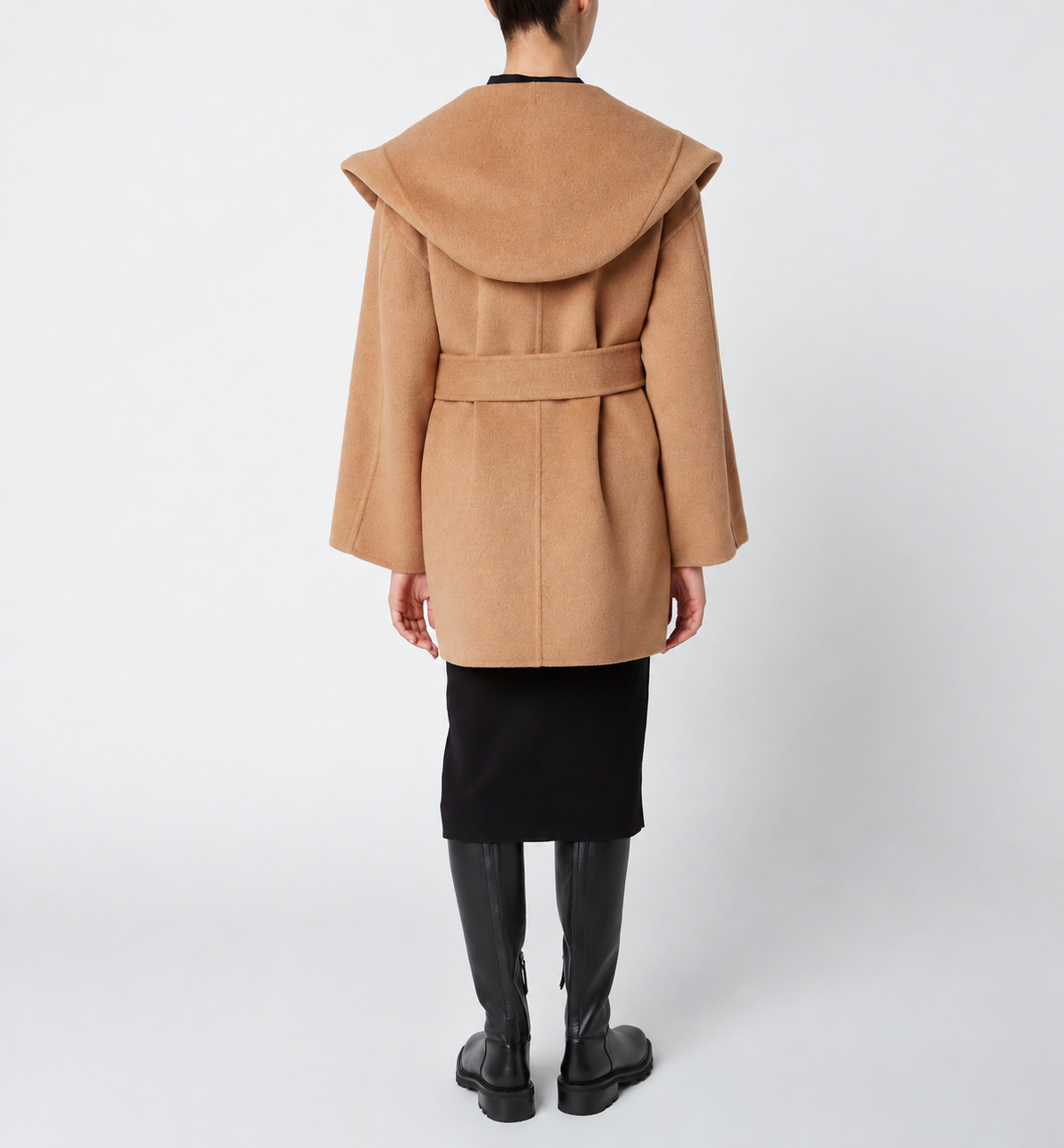 ZANDER SHORT WOOL WRAP COAT — Item 7 of 8