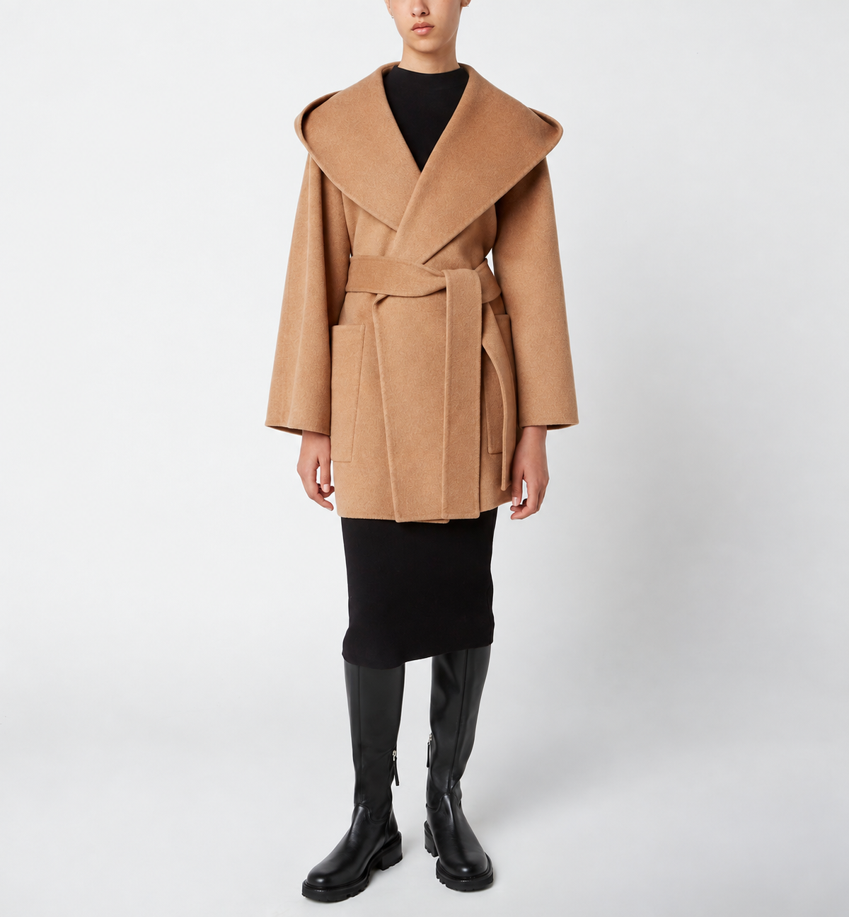 ZANDER SHORT WOOL WRAP COAT — Item 8 of 8