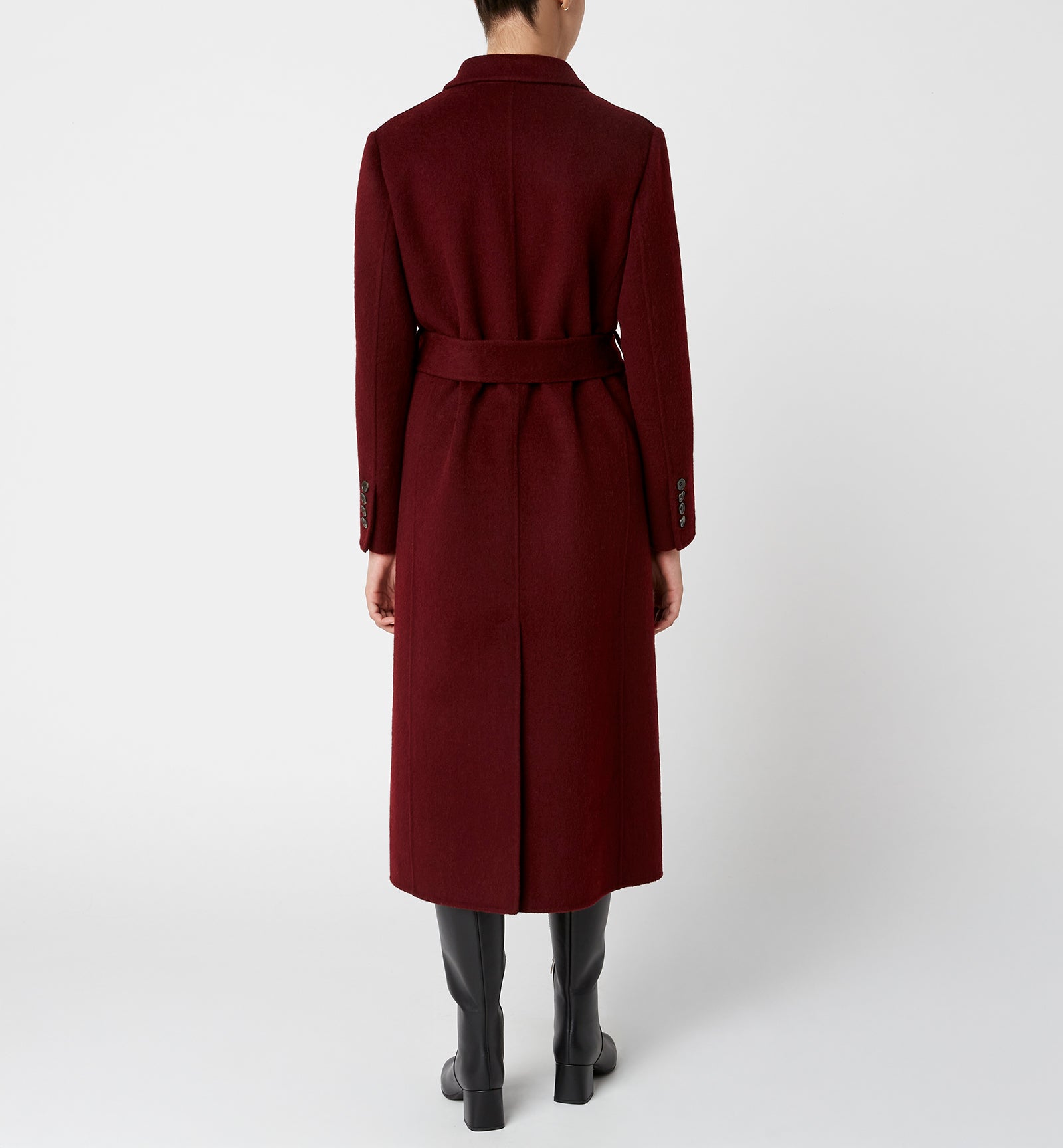 ZANE LONG WOOL WRAP COAT