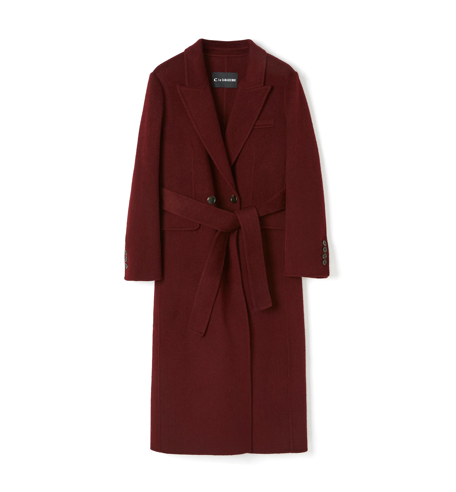 ZANE LONG WOOL WRAP COAT
