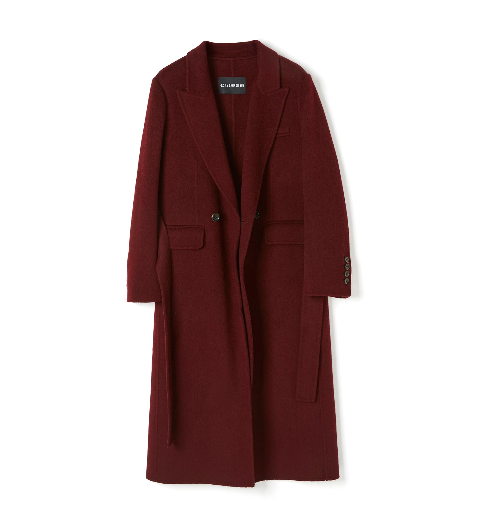 ZANE LONG WOOL WRAP COAT