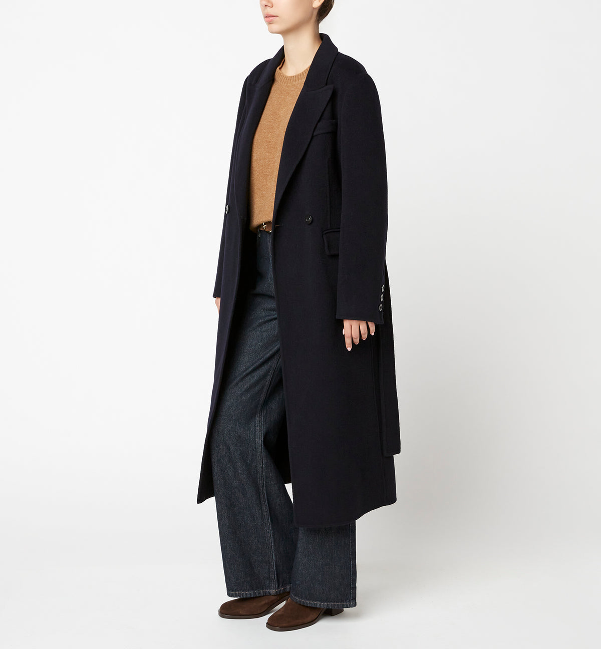 ZANE LONG WOOL WRAP COAT — Item 21 of 22