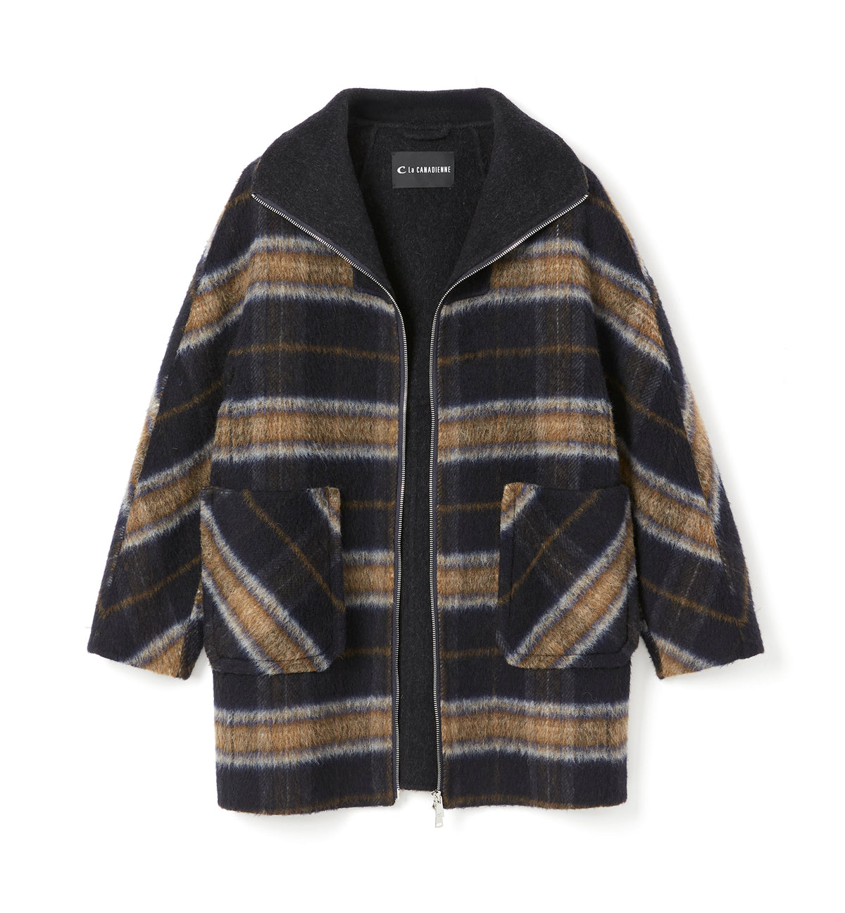 ZEV WOOL FRONT ZIP COAT — Item 2 of 21
