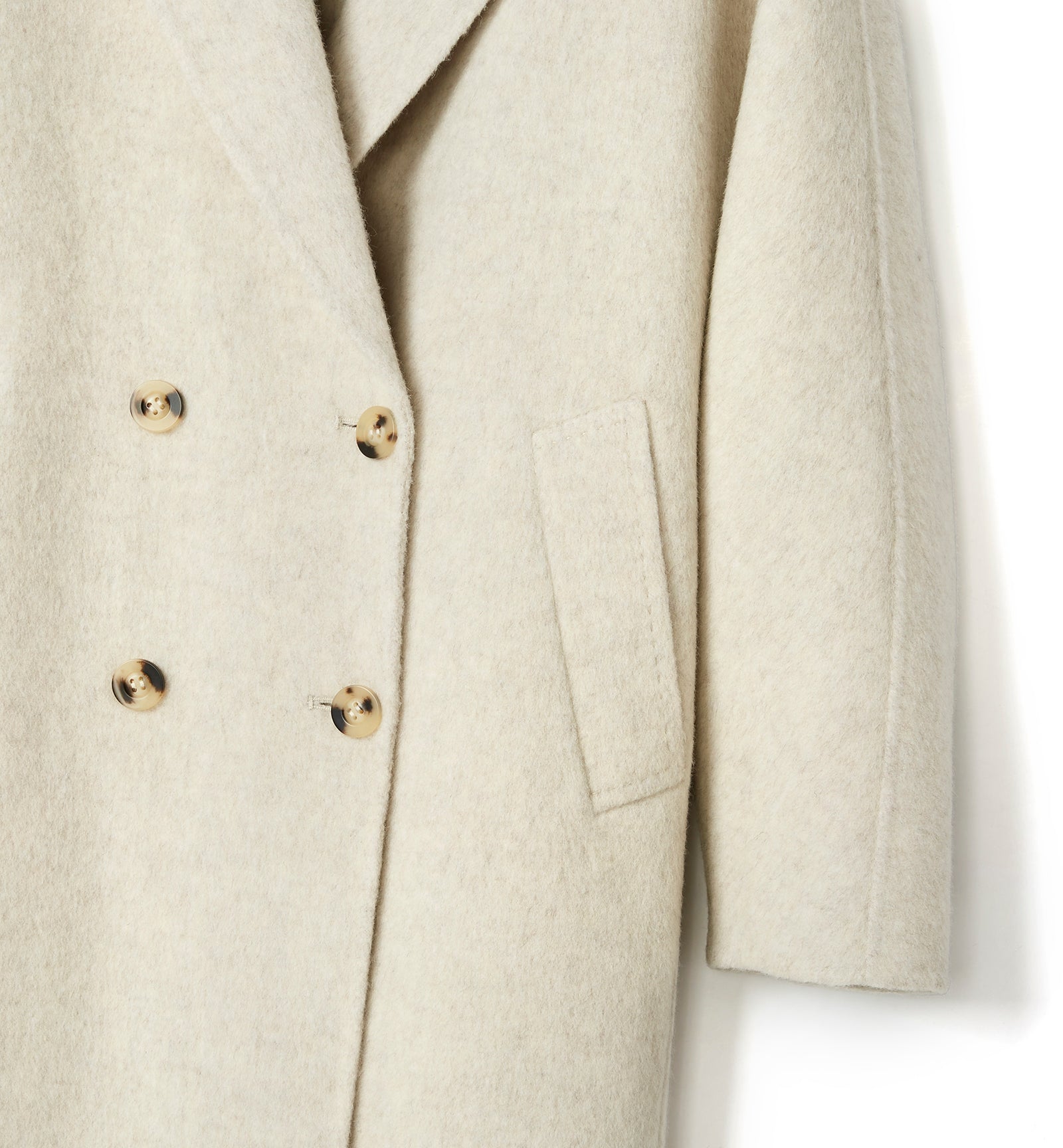 ZIGGY MANTEAU CROISÉ EN LAINE