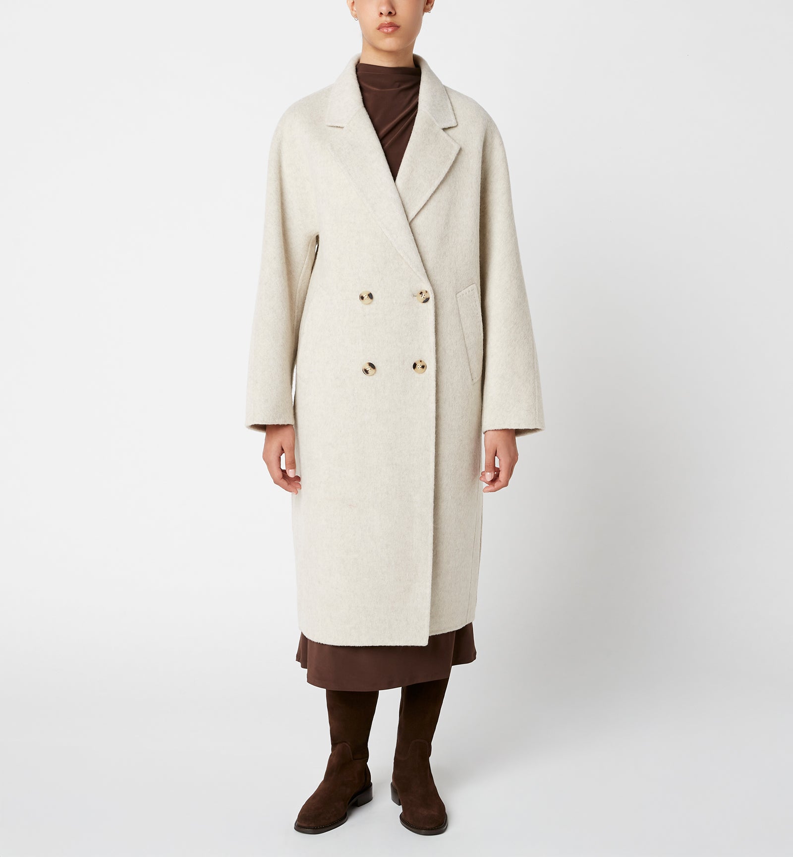 ZIGGY MANTEAU CROISÉ EN LAINE