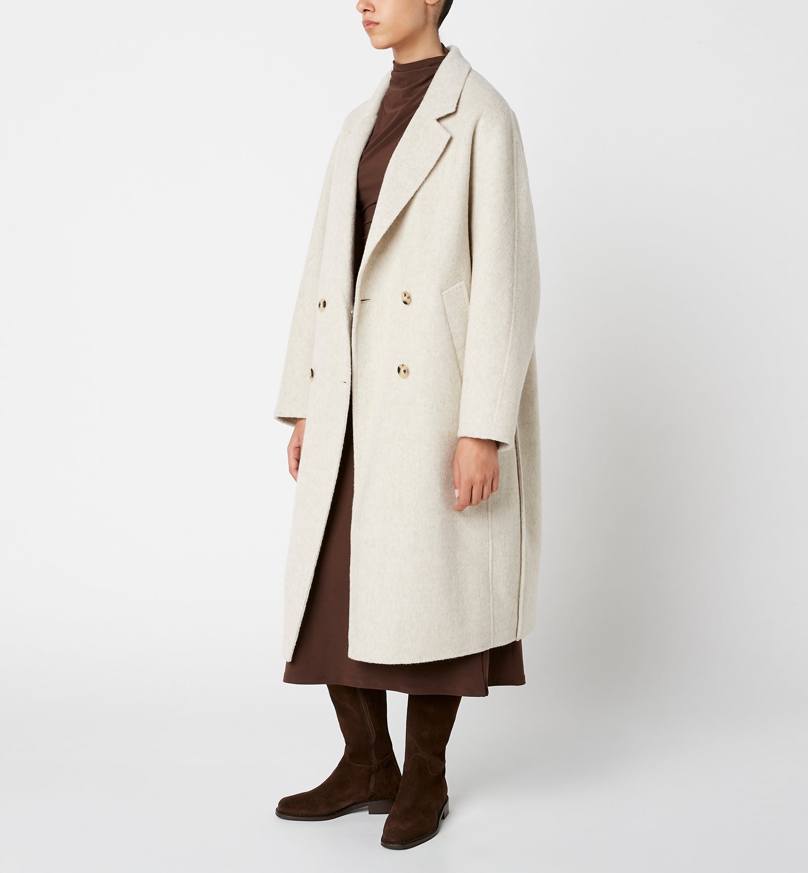 ZIGGY MANTEAU CROISÉ EN LAINE