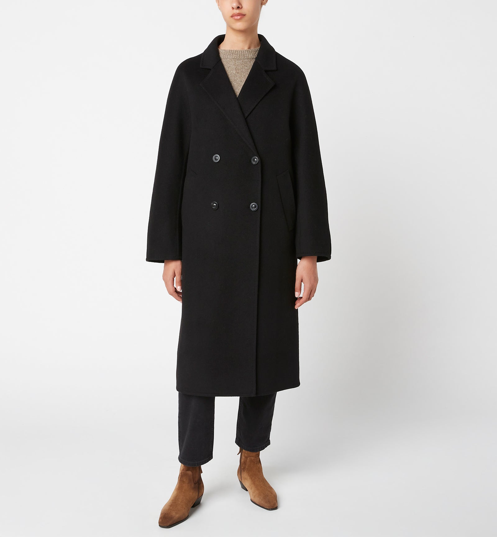 ZIGGY MANTEAU CROISÉ EN LAINE