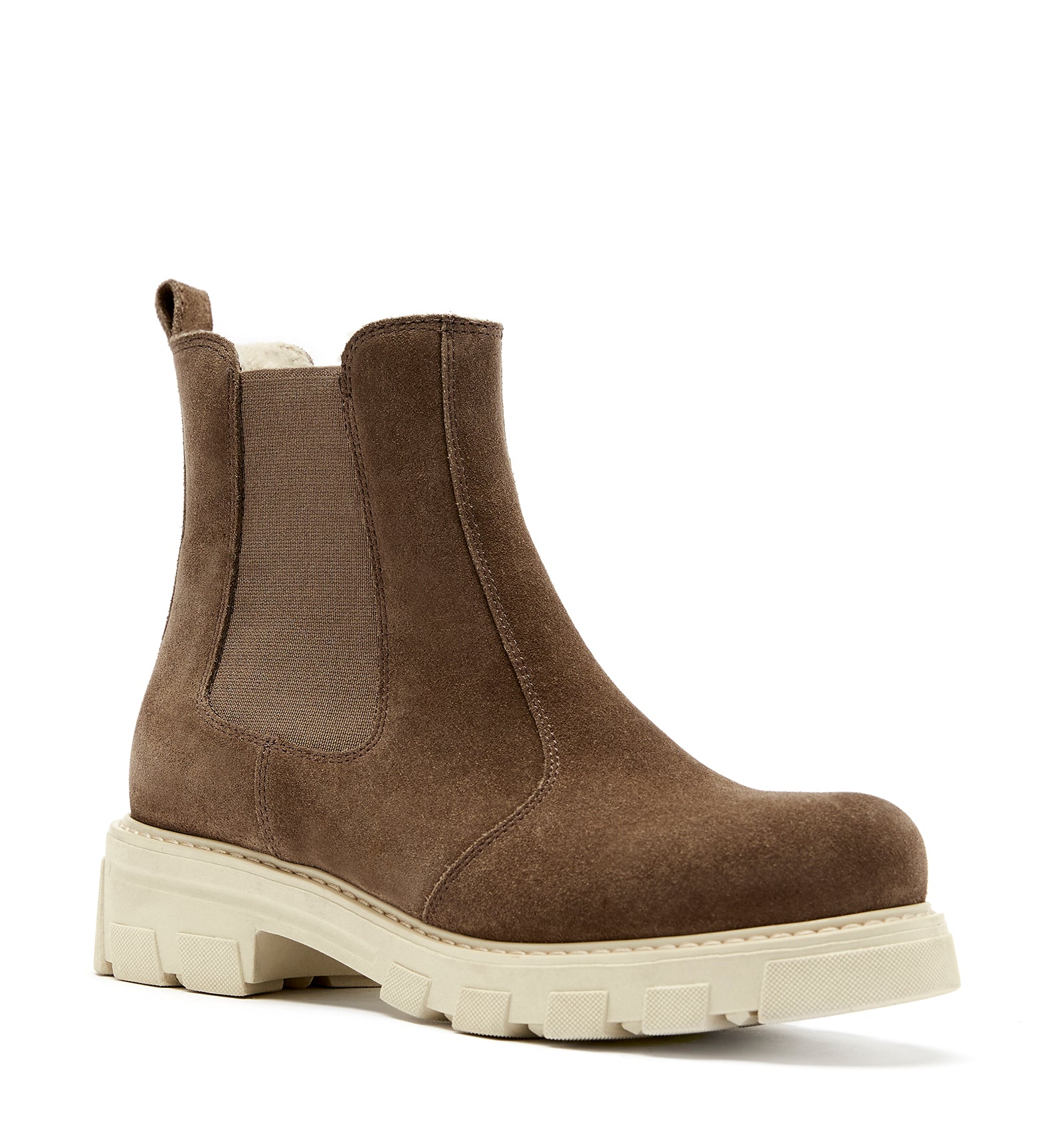 ADELYN SHEARLING-LINED SUEDE BOOTIE