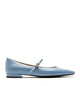 FRITZ CRINKLE LEATHER MARY JANE FLAT