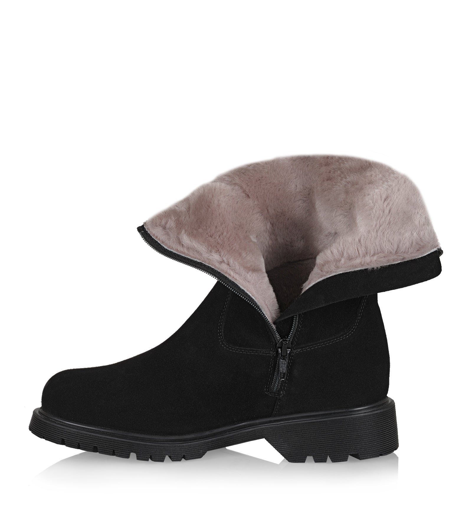 HOGAN SHEARLING-LINED SUEDE BOOTIE