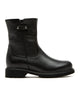 HOGAN SHEARLING-LINED PEBBLE LEATHER BOOTIE