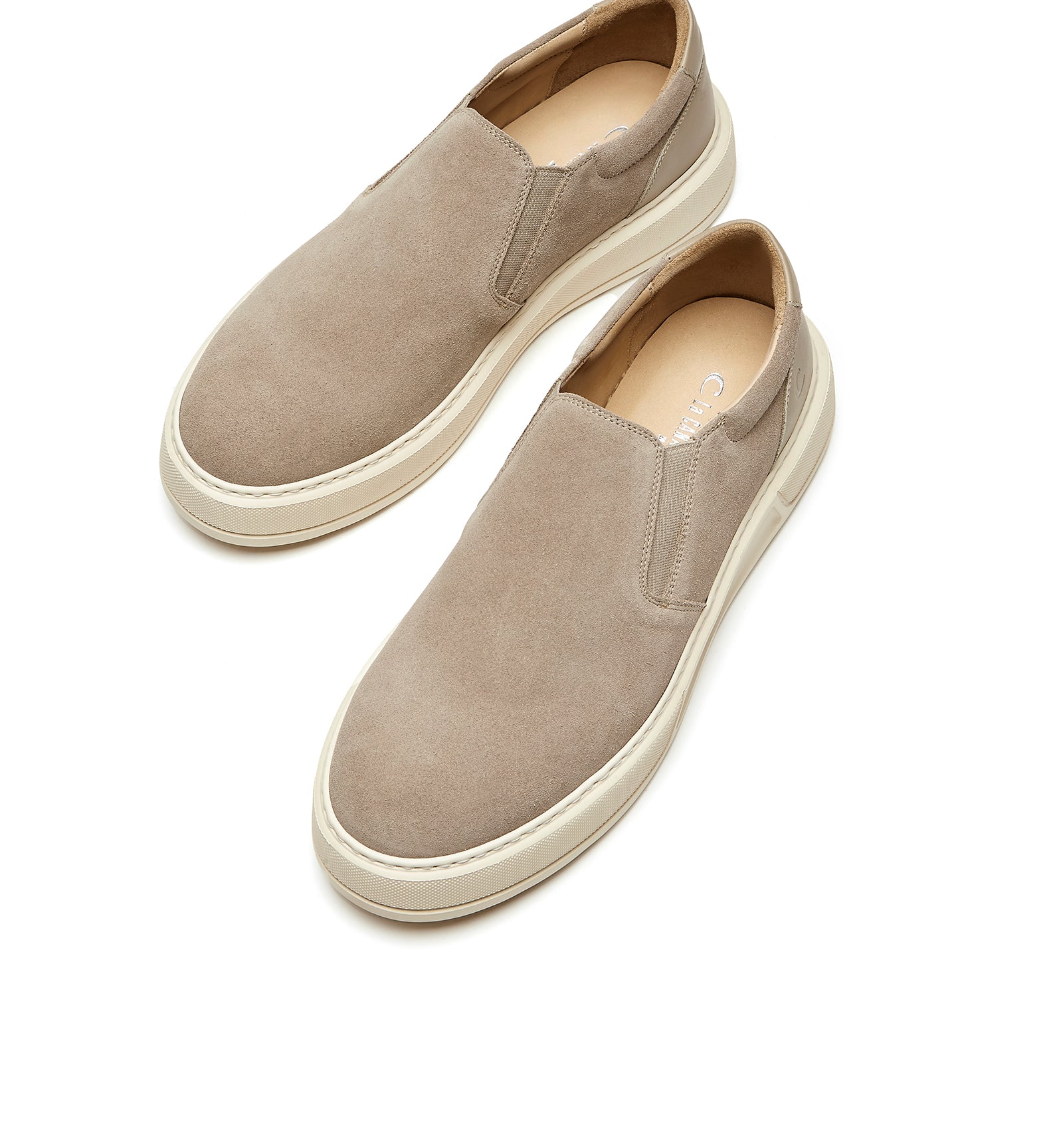 KARL MEN'S SUEDE SLIP-ON SNEAKER