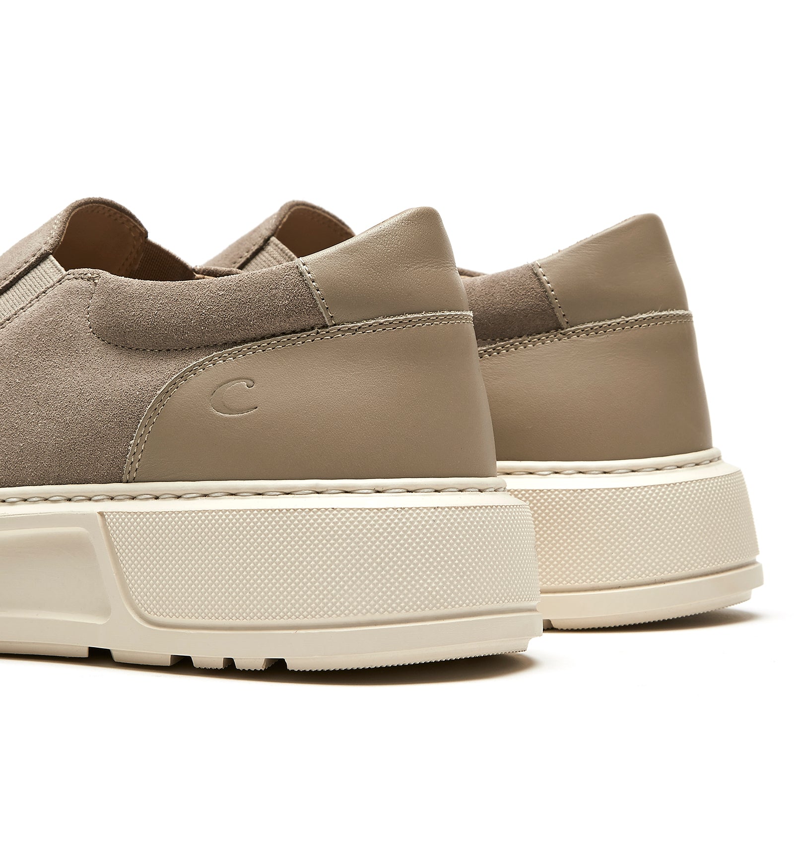 KARL MEN'S SUEDE SLIP-ON SNEAKER