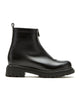 DELTA SHEARLING-LINED LEATHER BOOTIE